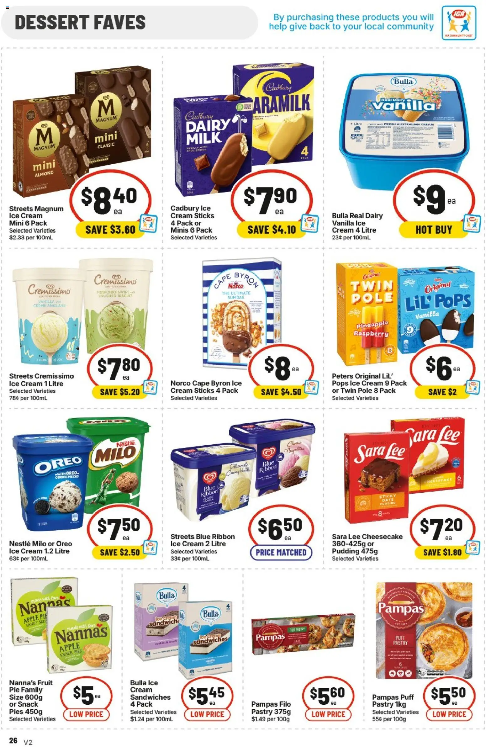 IGA catalogue - valid from 24/06/2026 | Page: 30 | Products: Dairy, Pastry, Pudding, Date