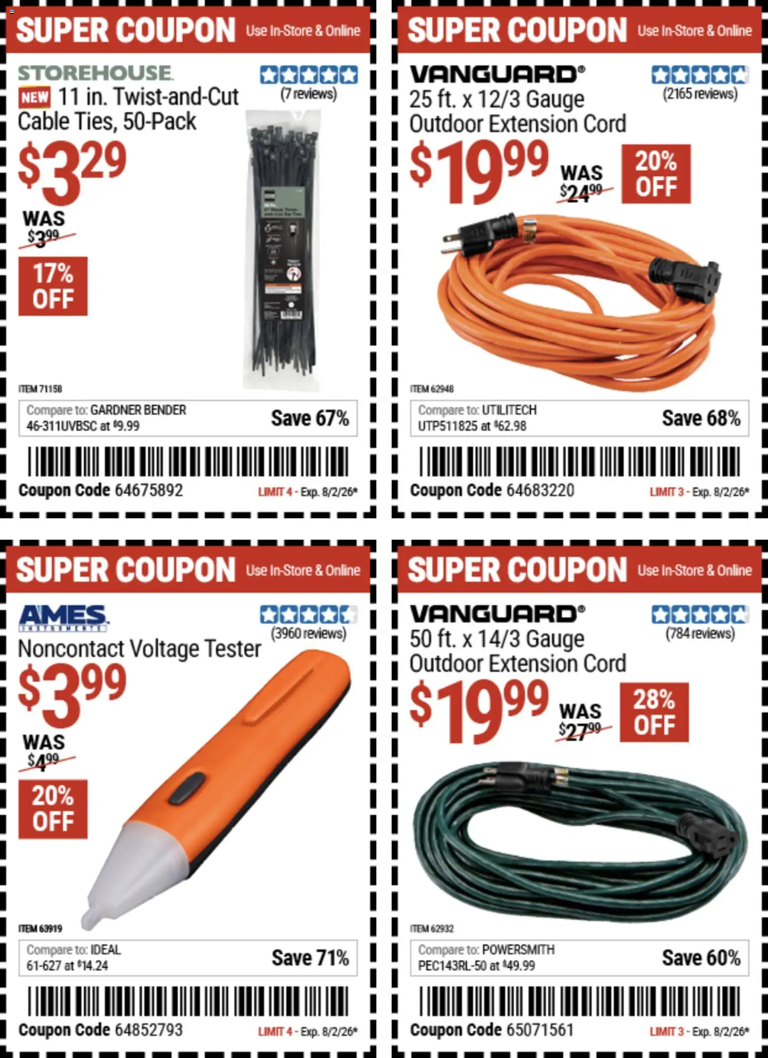 Harbor Freight Weekly Ad - valid from 07/20/2026 | Page: 16 | Products: Cable