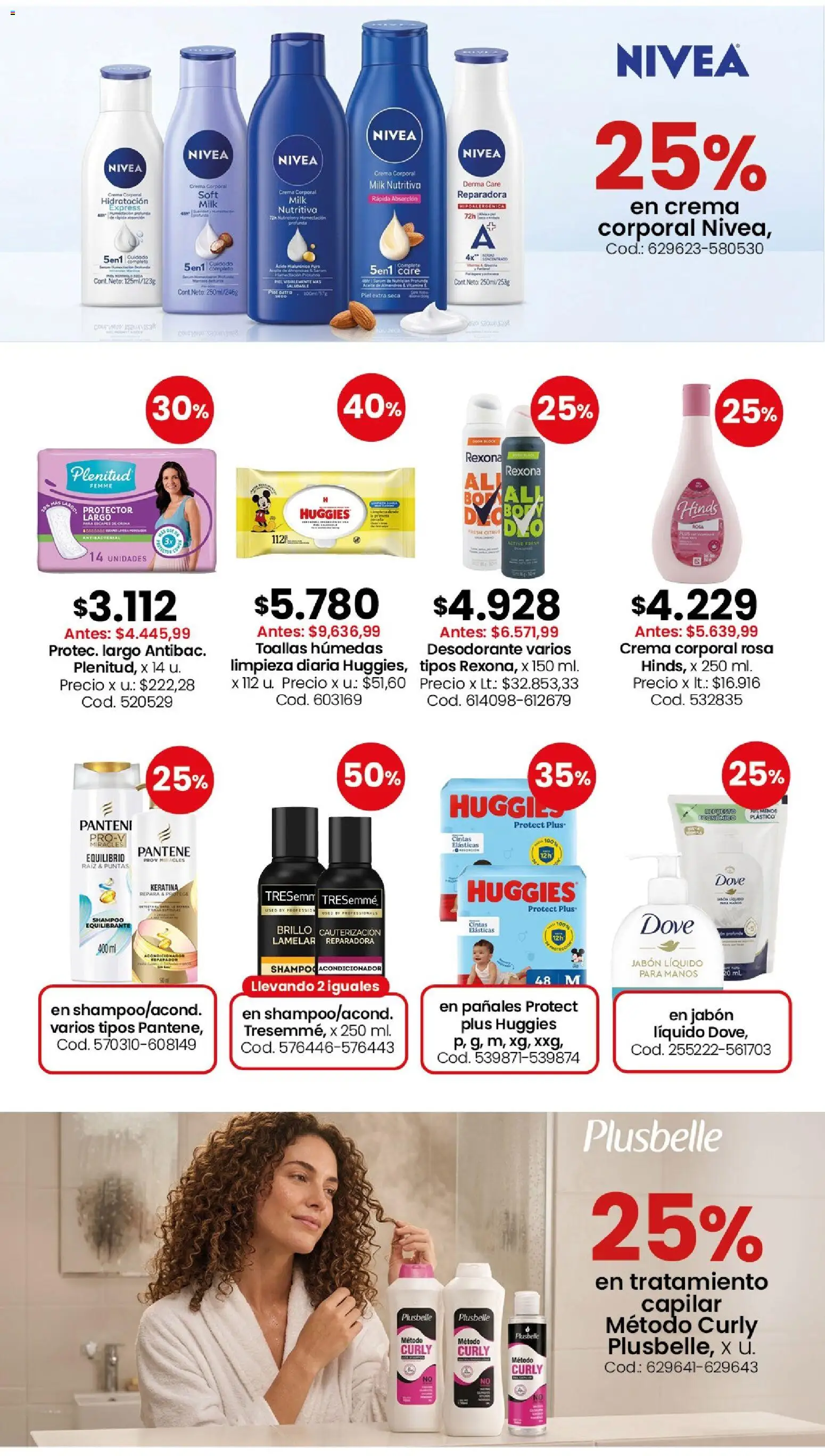 Coto - Perfumería y limpieza │ válido desde el 07/09/2026 | Página: 4 | Productos: Jabón líquido, Desodorante, Puré, Pañales