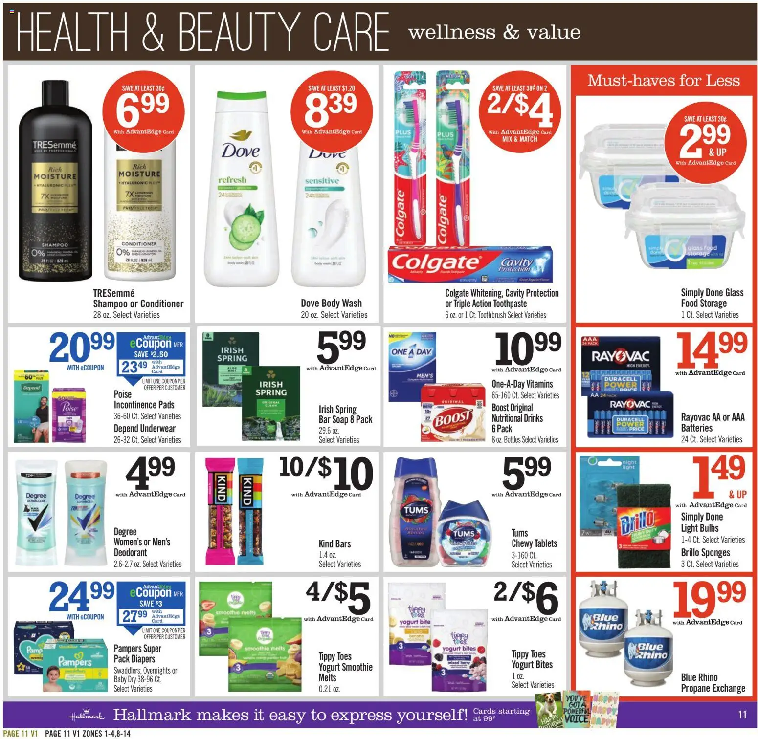 Price Chopper Weekly Ad - valid from 08/30/2026 | Page: 11 | Products: Conditioner, Yogurt, Toothpaste, Underwear