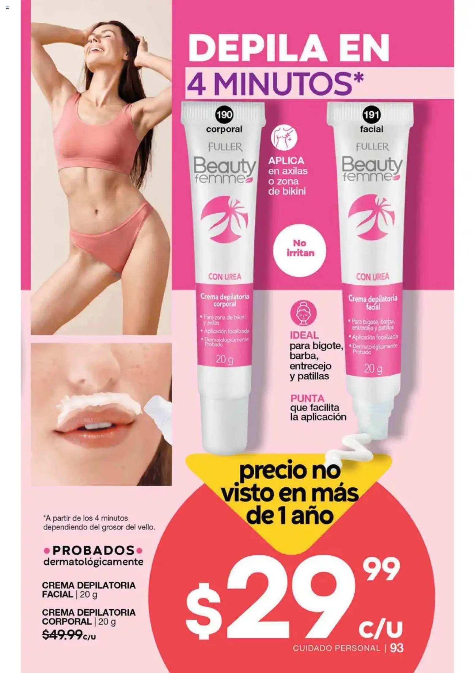 Nuevas ofertas de Fuller válidas en toda la República Mexicana desde el 19/08/2026. ¡Encuentra las mejores ofertas en Fuller campaña 10 2026! | Página: 93 | Productos: Crema, Bikini