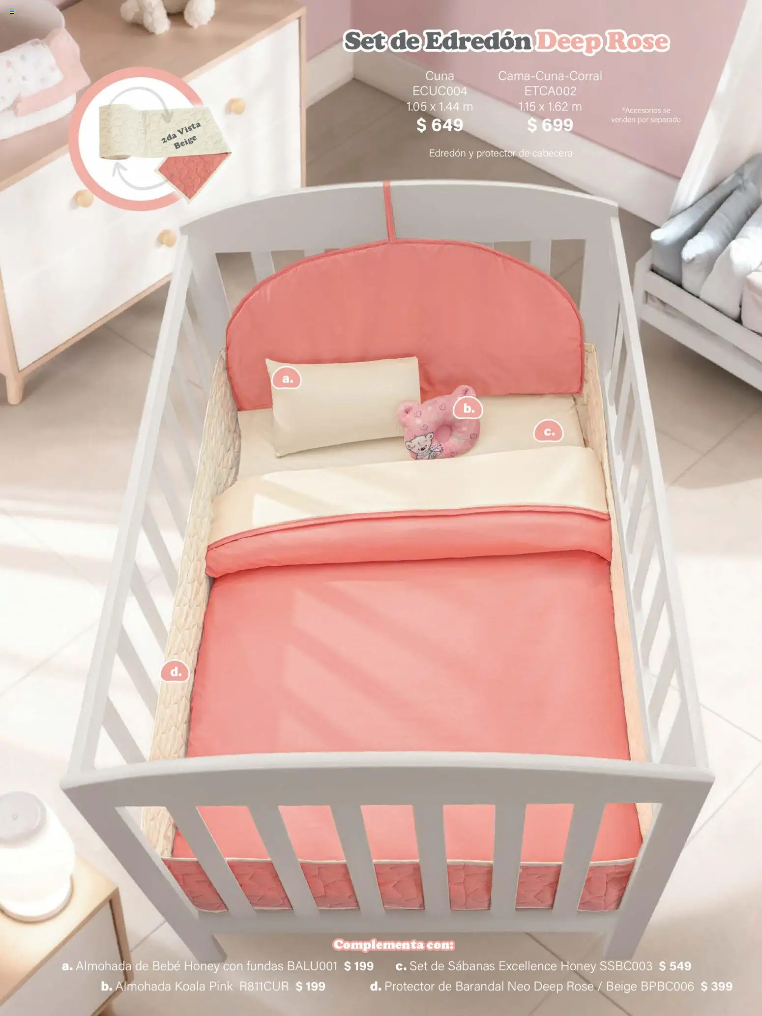 Nuevas ofertas de Colchas Concord válidas en toda la República Mexicana desde el 01/02/2026. ¡Encuentra las mejores ofertas en Colchas Concord catálogo Baby! | Página: 5 | Productos: Cabecera, Almohada, Cuna, Sabanas