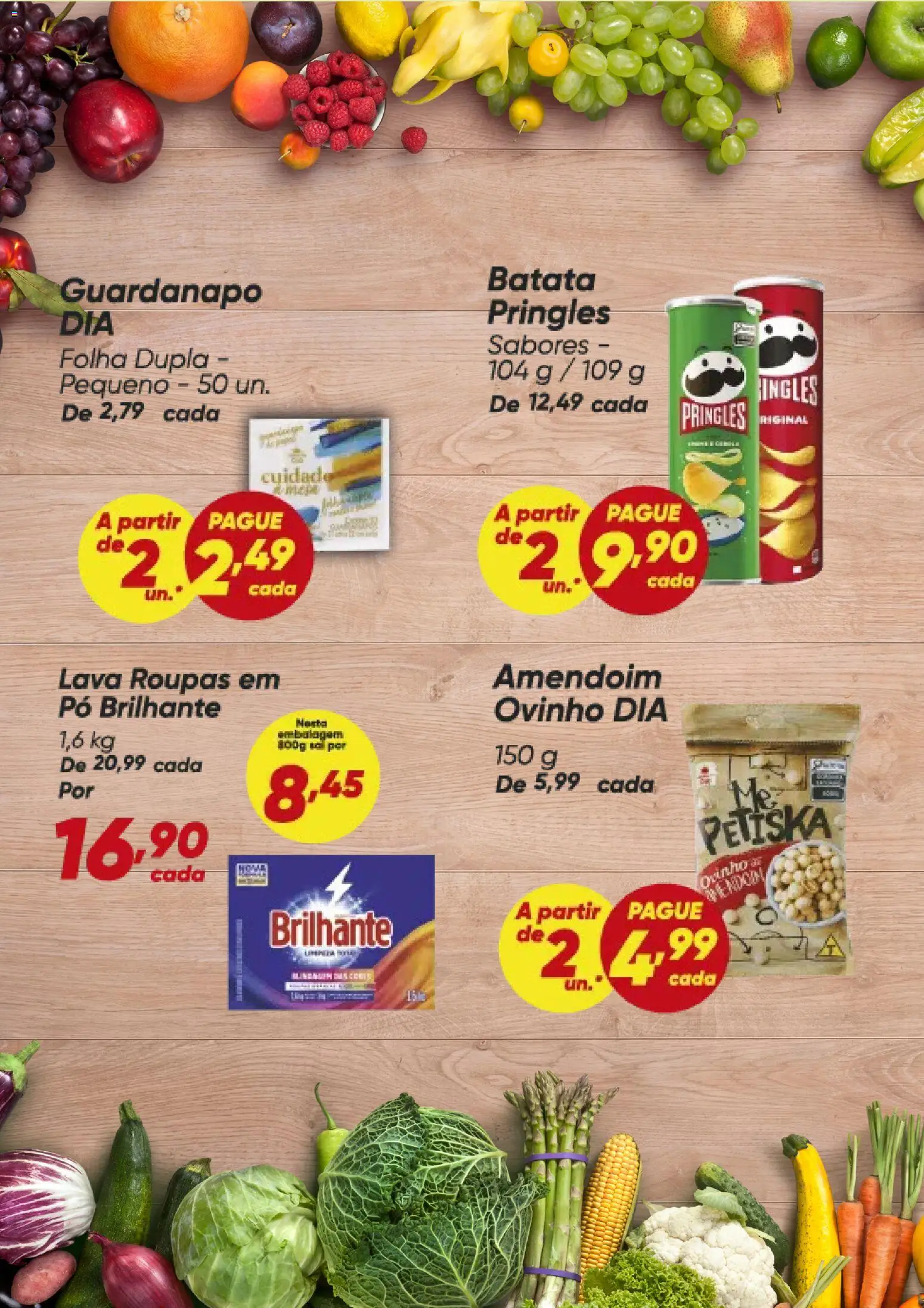 Dia Folheto - válido de 17/08/2026 | Página: 5 | Produtos: Amendoim, Roupas, Batata, Guardanapo