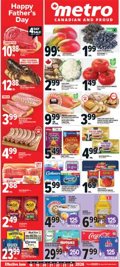 Preview of Metro weekly flyer - Québec from shop Metro valid from 18.06.2026