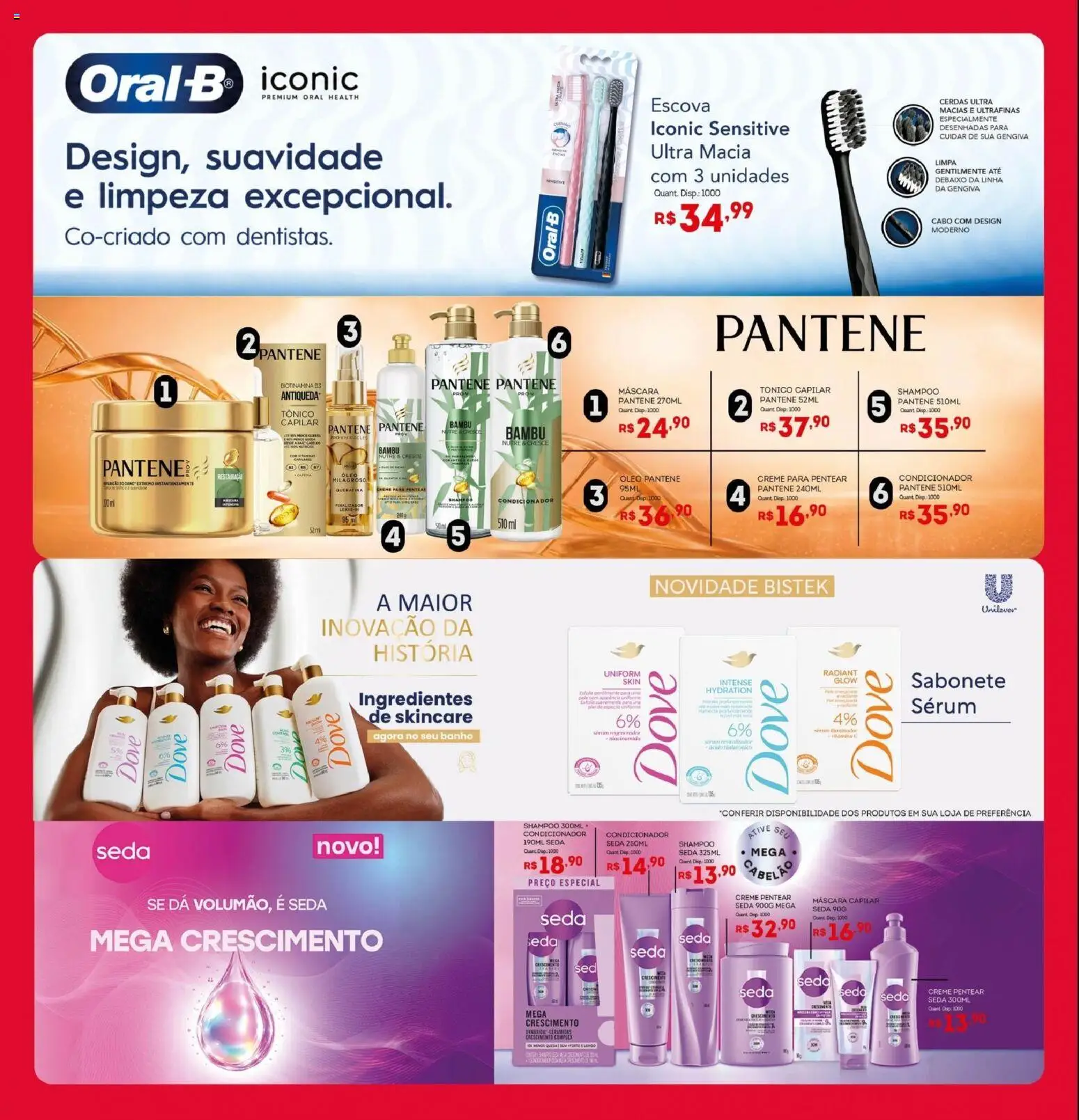 Bistek Supermercados Folheto - válido de 23/09/2026 | Página: 17 | Produtos: Shampoo, Tônico, Óleo, Sabonete