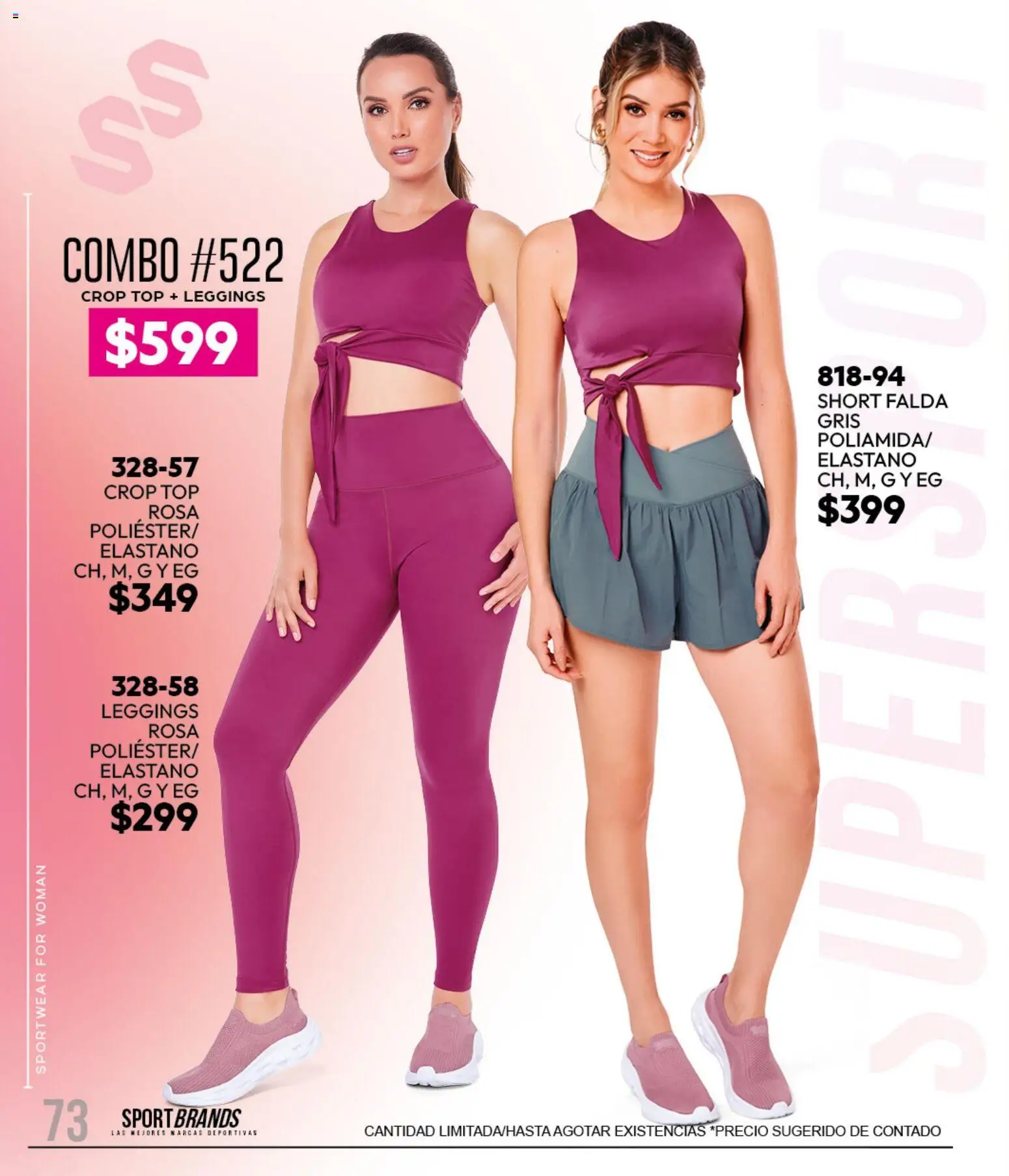 Nuevas ofertas de Cklass válidas en toda la República Mexicana desde el 11/09/2026. ¡Encuentra las mejores ofertas en Cklass catálogo Sportbrands Dama Invierno! | Página: 90 | Productos: Leggings, Top, Falda, Short