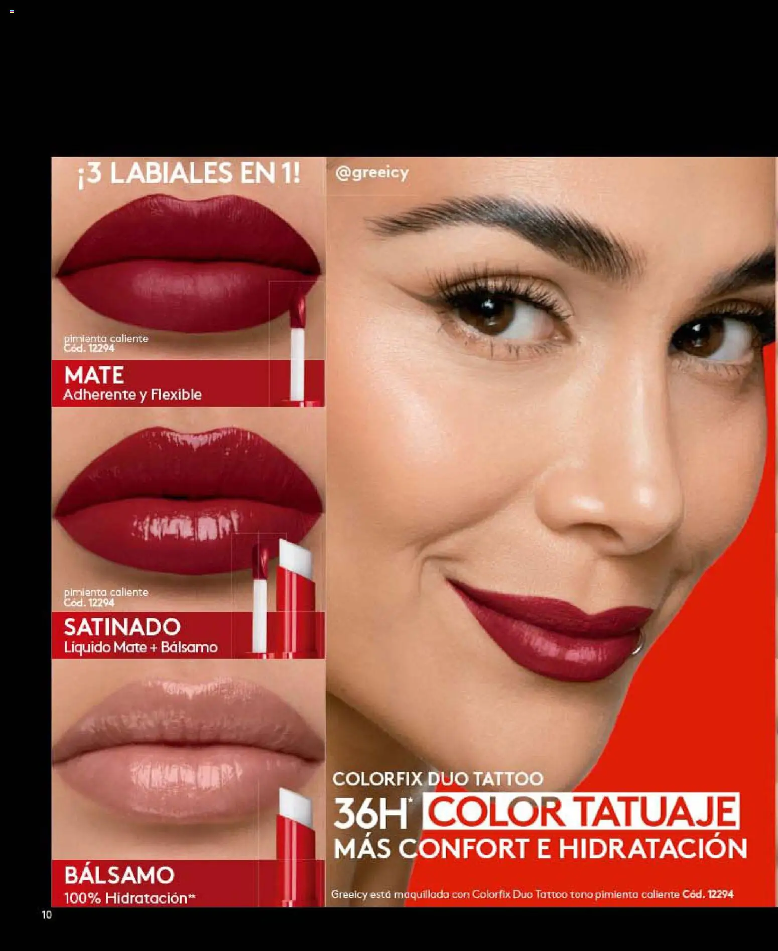 Ésika revista - valida desde el 26.06.2026 | Página: 10 | Productos: Pimienta, Bálsamo