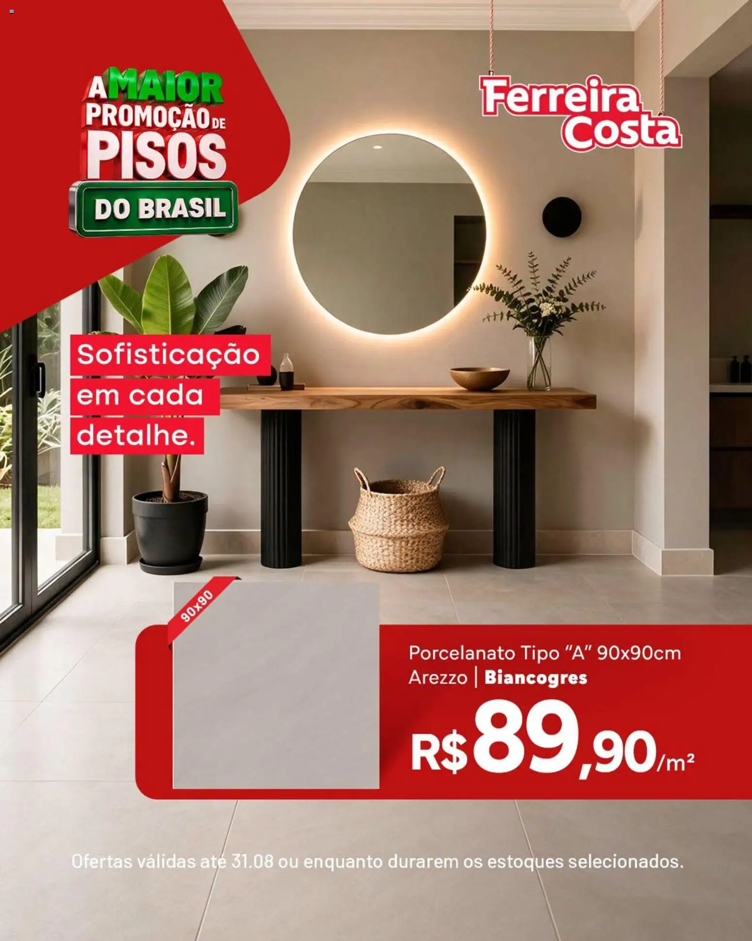 Ferreira Costa Folheto - válido de 18/08/2026 | Página: 2 | Produtos: Porcelanato
