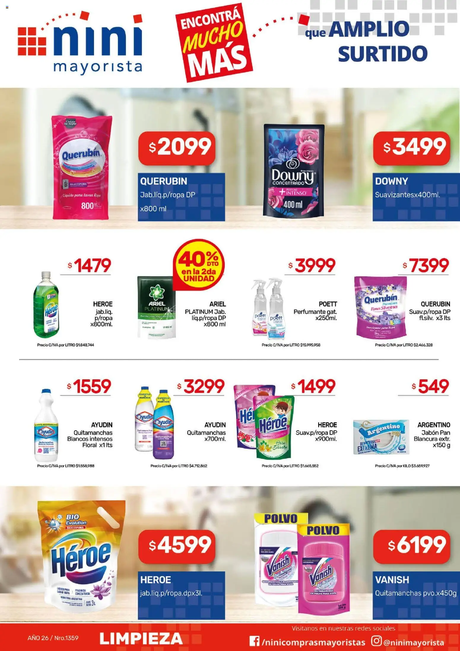 NINI Mayorista ofertas │ válido desde el 11.05.2026 | Página: 9 | Productos: Jabón, Quitamanchas, Pan, Suavizante