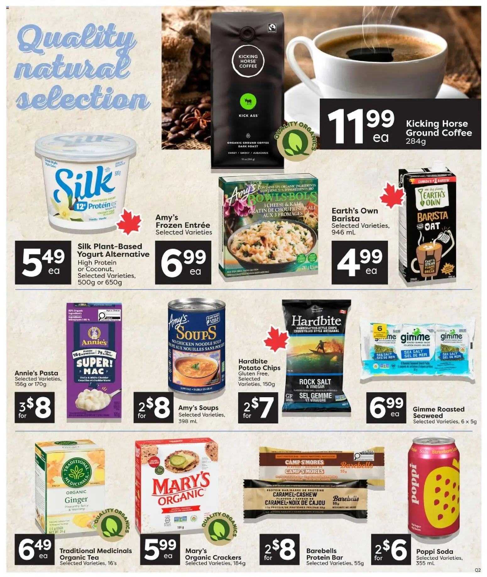 Quality Foods flyer valid from Sep 10, 2026 | Page: 10 | Products: Pasta, Protein bar, Steak, Soups