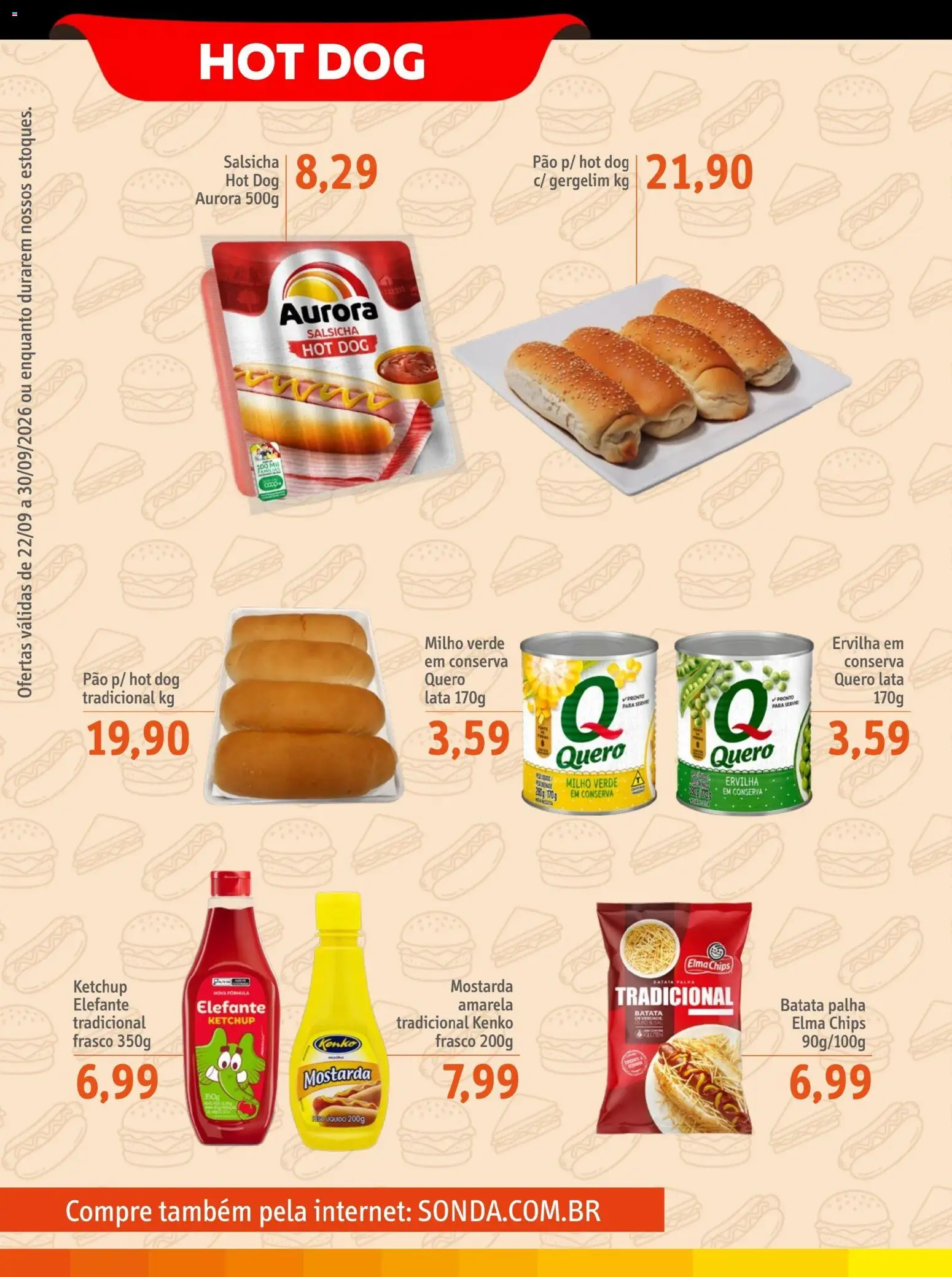 Sonda Folheto - válido de 22/09/2026 | Página: 2 | Produtos: Ervilha, Pão, Gergelim, Batata