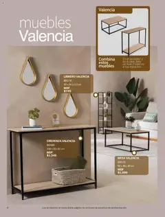 Vista previa de Vianney - Catálogo - Biasi, nuevo folleto de la tienda, válido en México a partir del 05/09/2025 | Página: 6 | Productos: Recibidor, Mesa