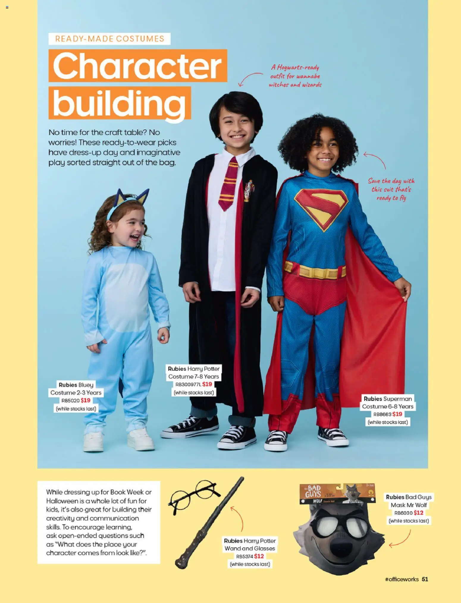 Officeworks catalogue - valid from 27/08/2026 | Page: 51 | Products: Table, Mask, Dressing, Suit