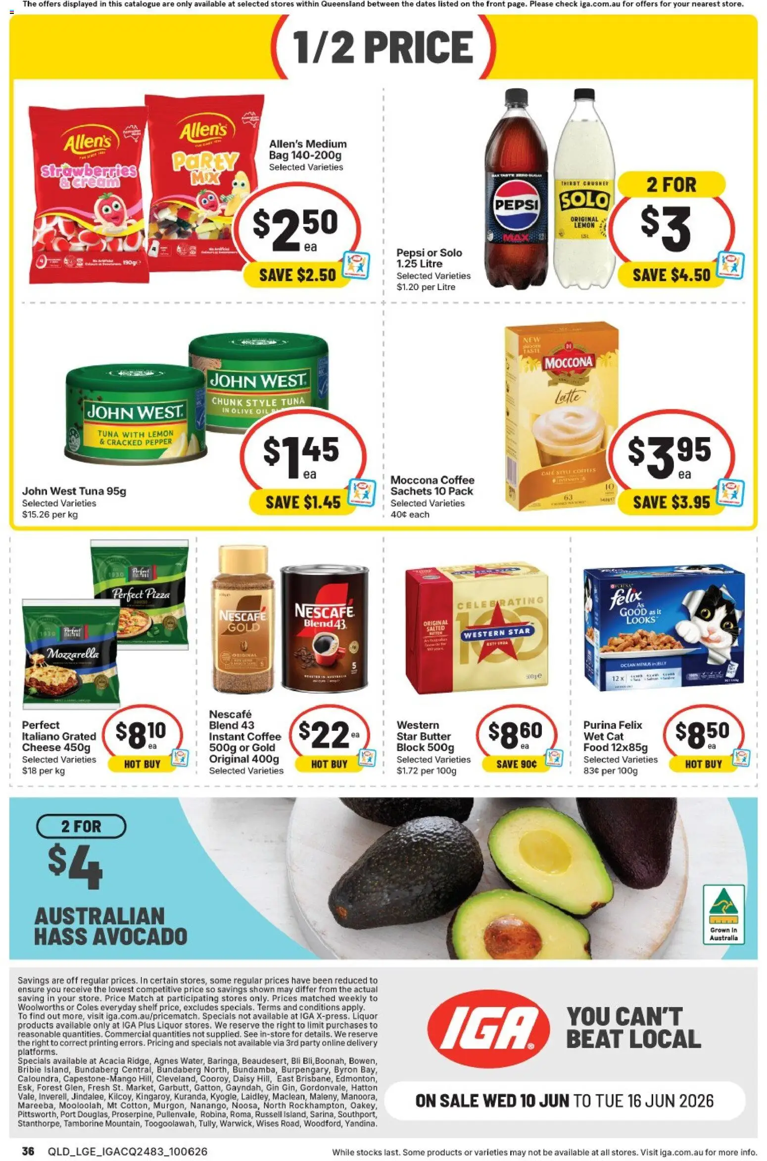 IGA catalogue - valid from 10.06.2026 | Page: 2 | Products: Shower, Shampoo, Deodorant, Hand wash