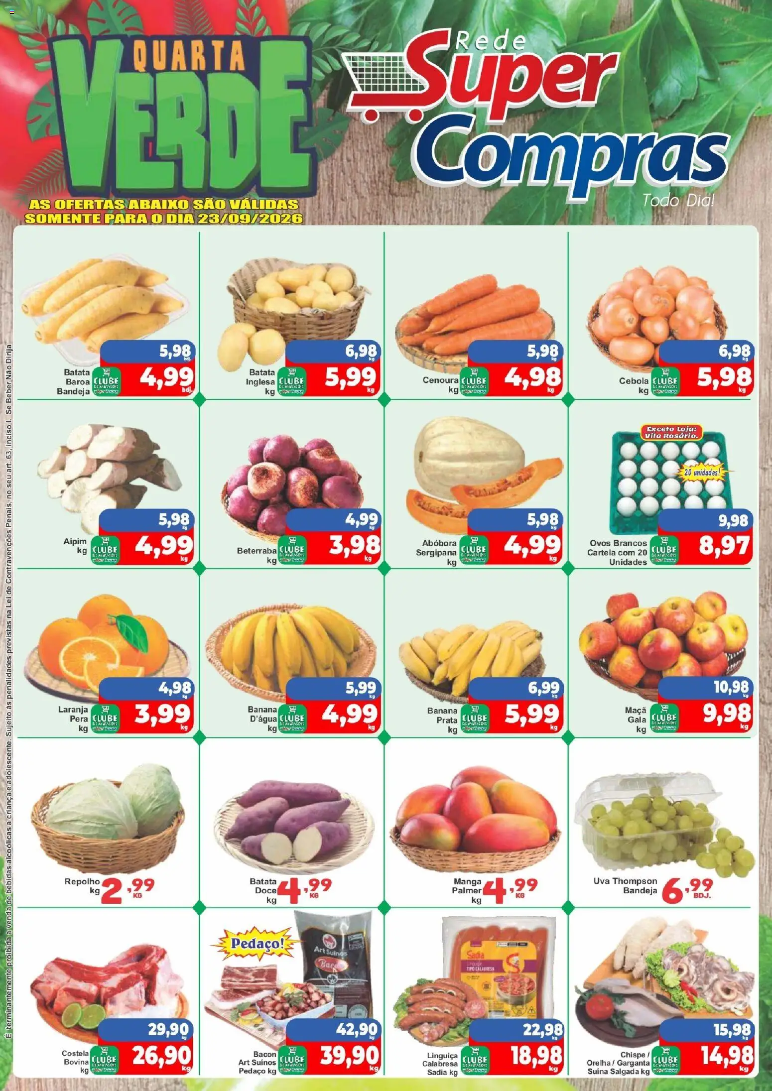 Rede Super Compras Quarta-feira 23 Setembro