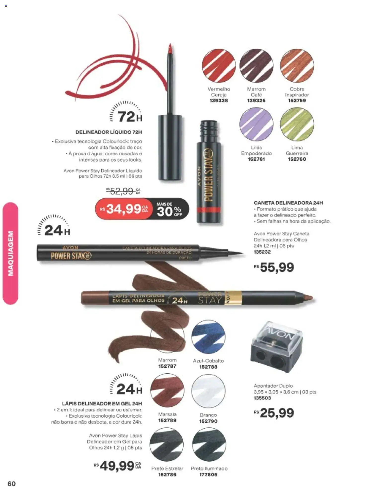 Avon Folheto - válido de 29/06/2026 | Página: 60 | Produtos: Cereja, Lápis, Caneta, Café