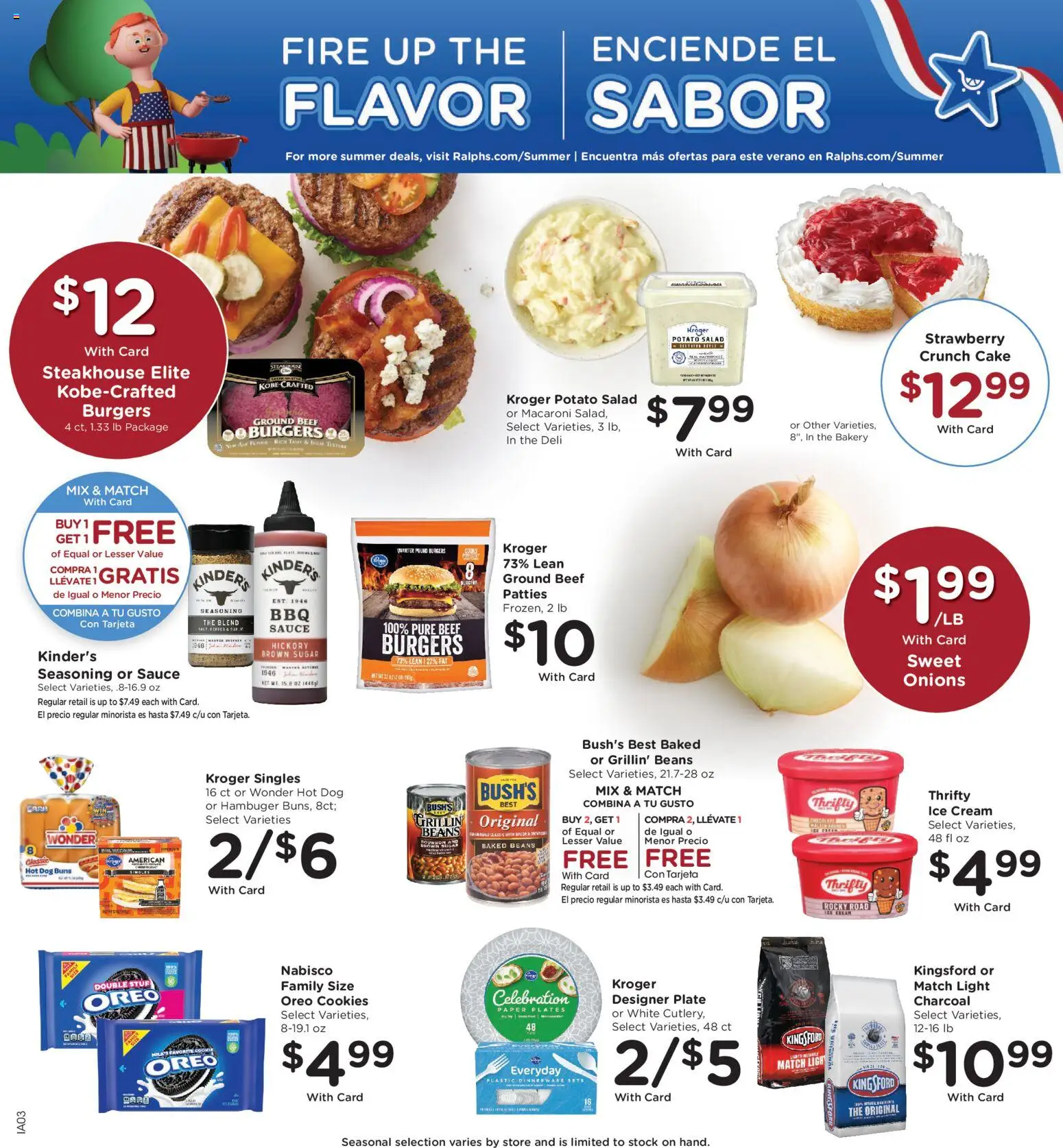 Ralphs Weekly Ad - valid from 06/24/2026 | Page: 5 | Products: Beef, Cookies, Salad, Sugar