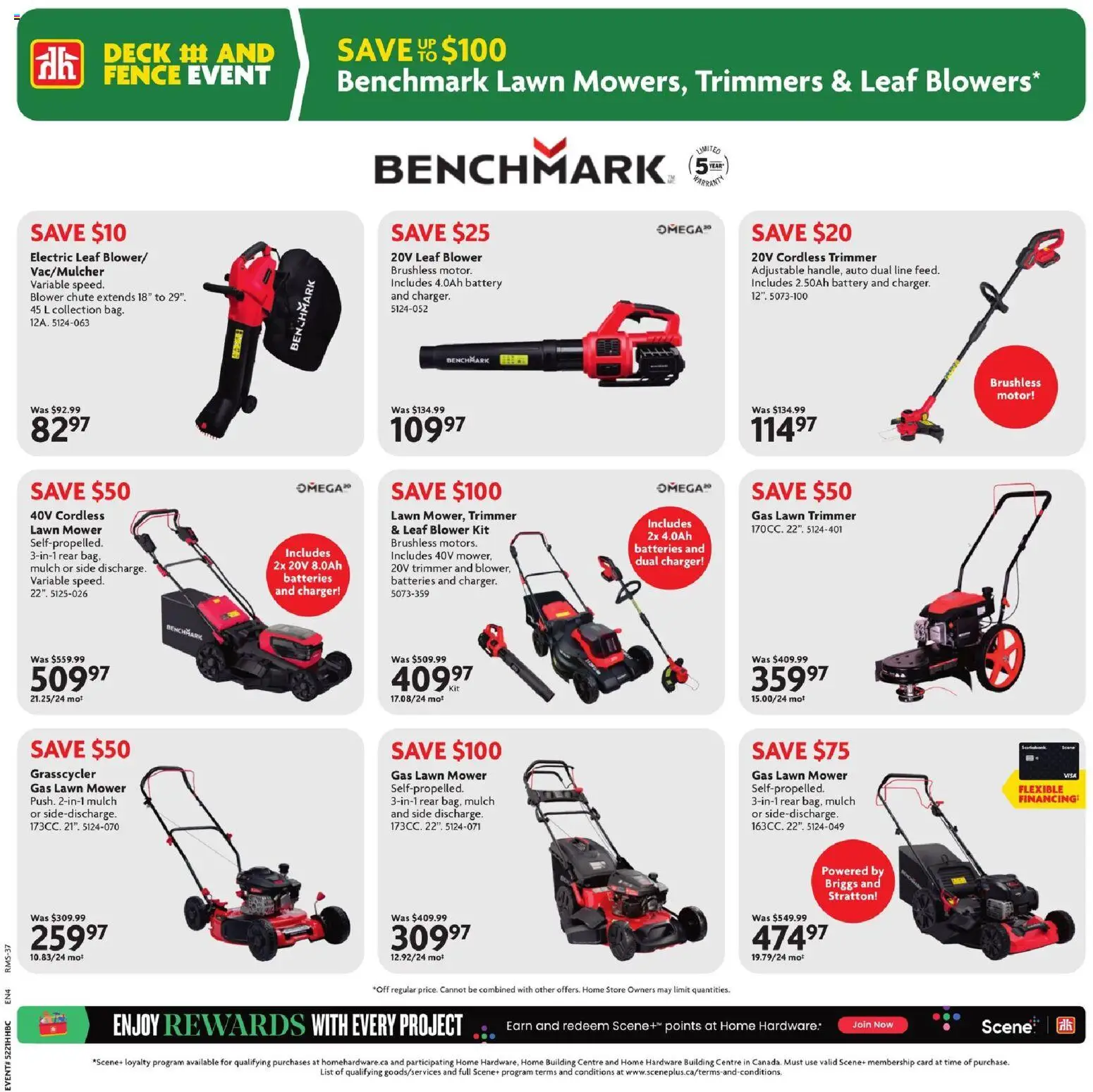 Home Hardware flyer valid from 04.06.2026 | Page: 32 | Products: Mower, Battery