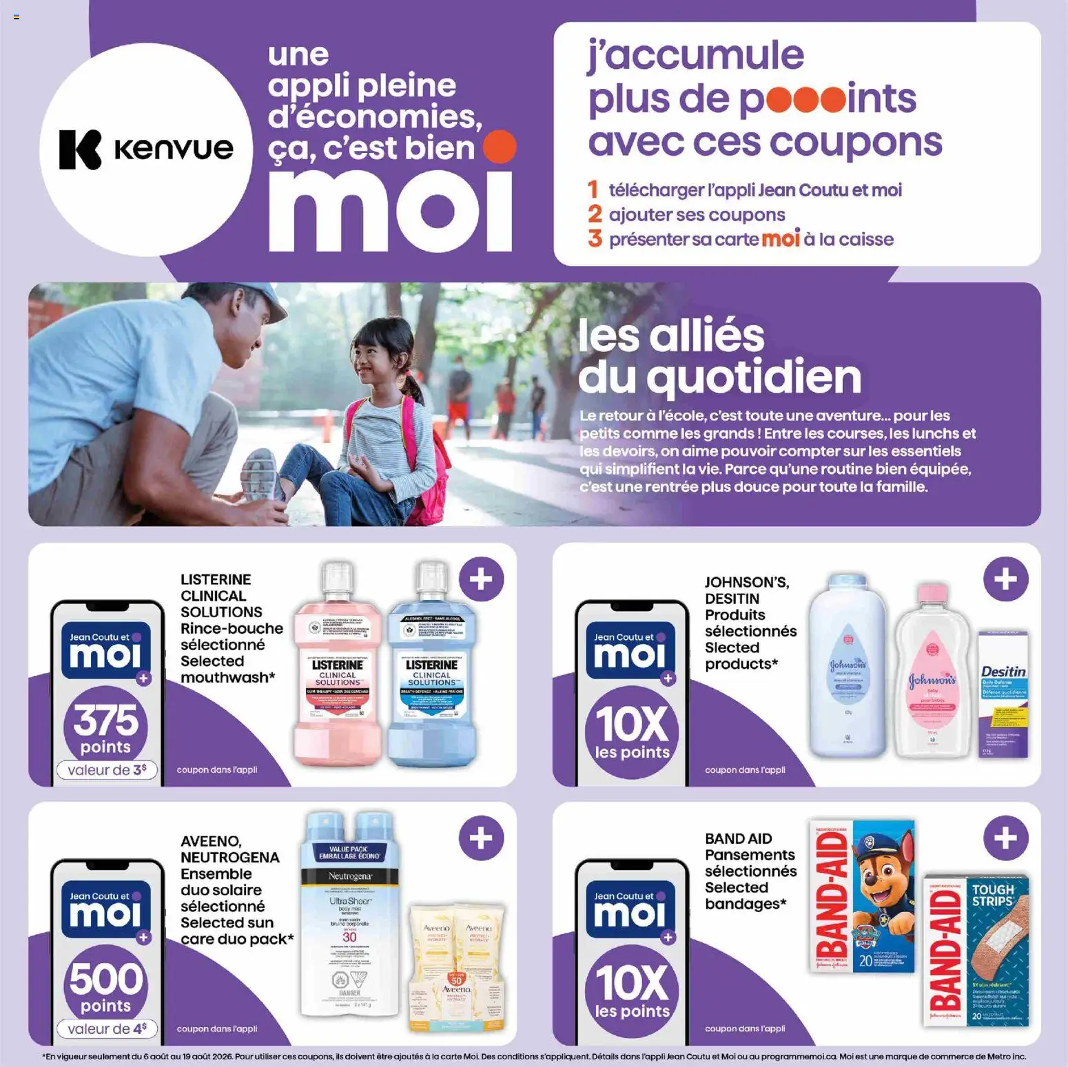 Jean Coutu flyer valid from Aug 6, 2026 | Page: 5 | Products: Listerine, Strips