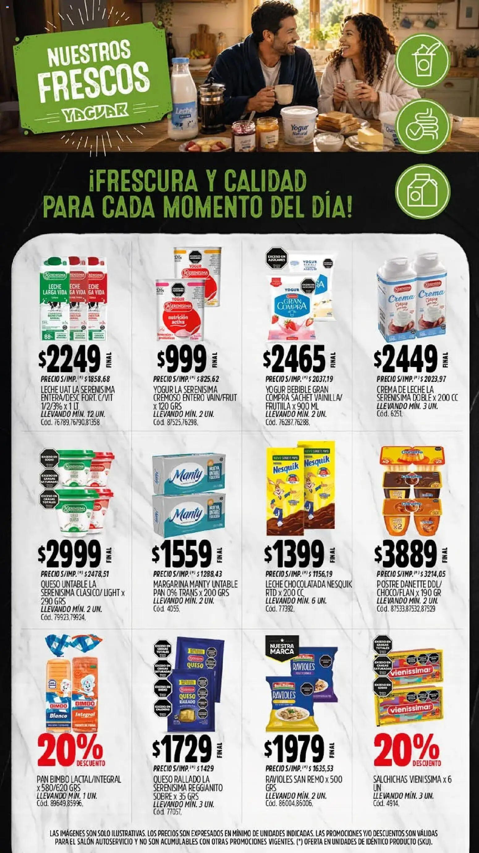Yaguar - Oferta Semanal Misiones │ válido desde el 10/08/2026 | Página: 10 | Productos: Sobre, Untable, Pan, Crema
