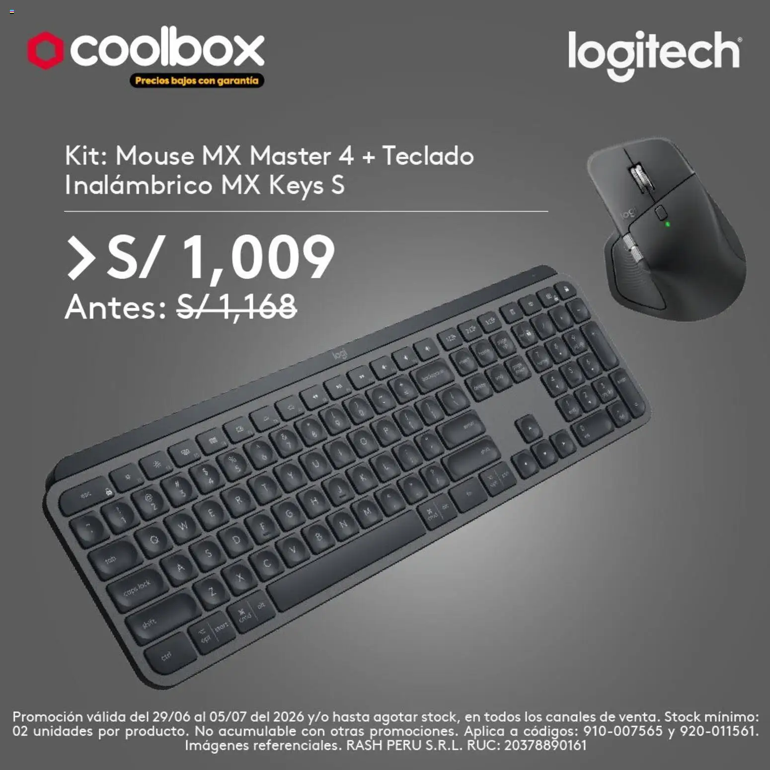 Catálogo Coolbox válido desde 29/06/2026 | Página: 4 | Productos: Mouse, Teclado
