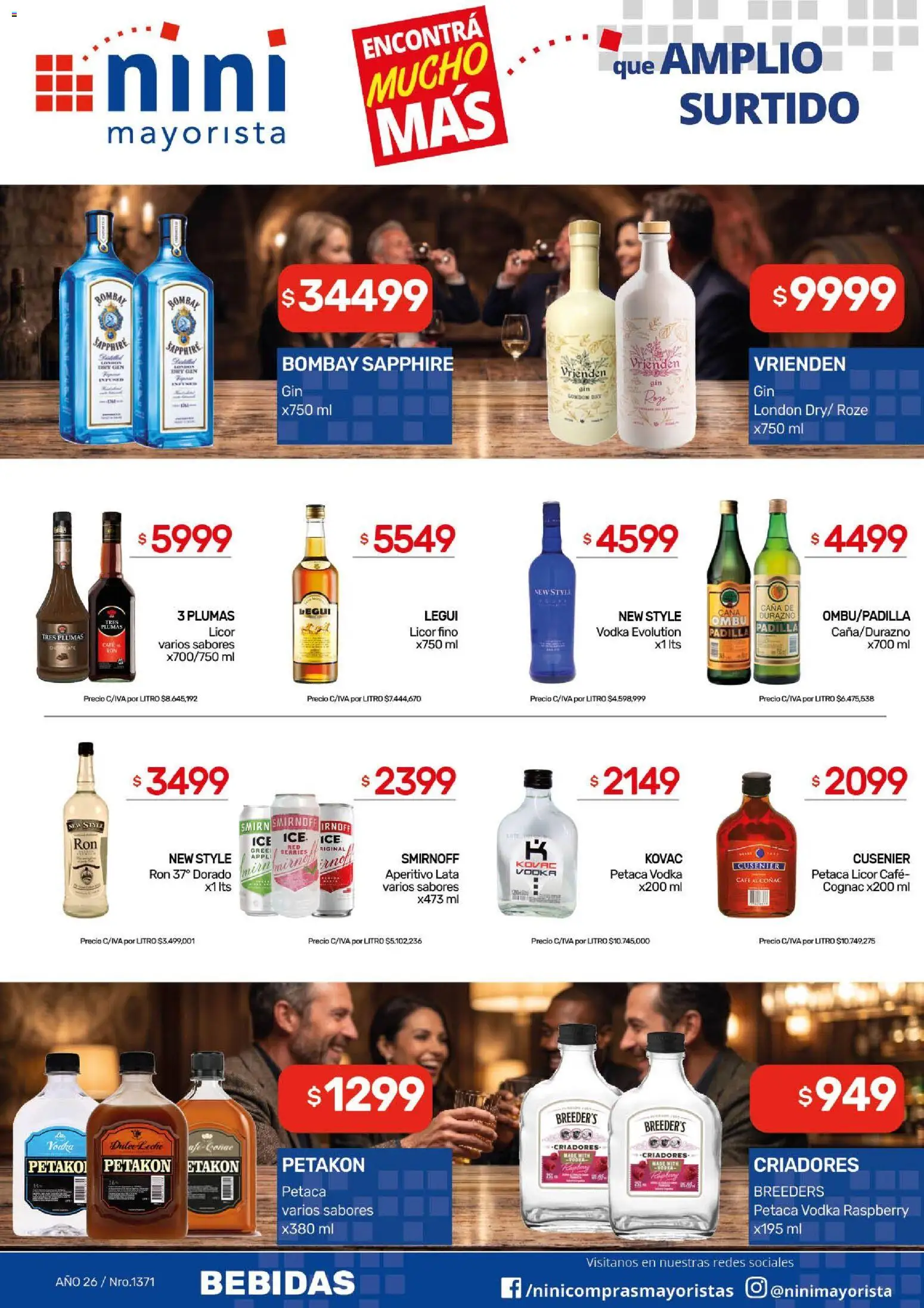 NINI Mayorista ofertas │ válido desde el 03/08/2026 | Página: 20 | Productos: Ron, Coñac, Bombay Sapphire, Café