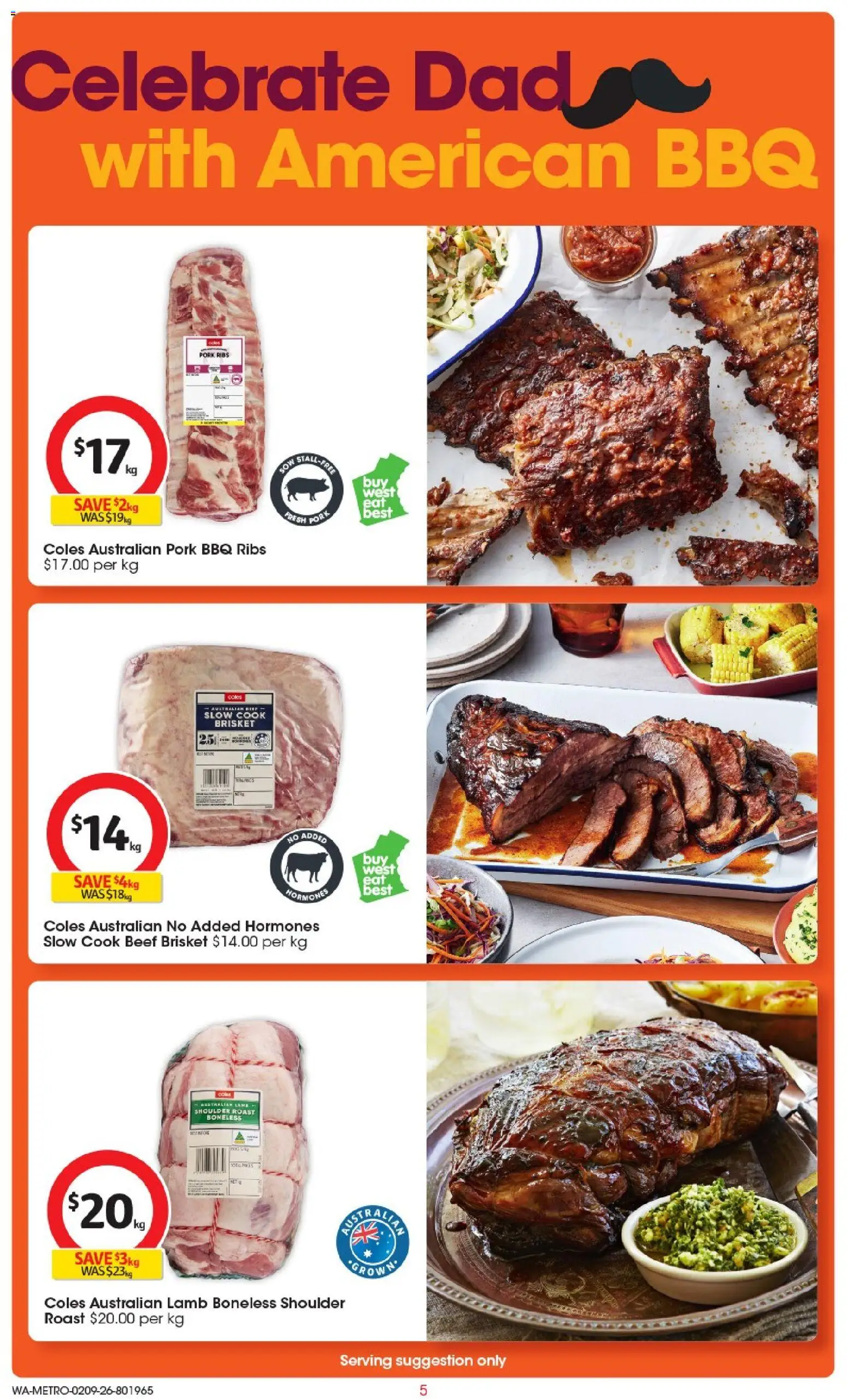 Coles catalogue - valid from 02/09/2026 | Page: 6 | Products: Pork, Lamb, Beef, Roast