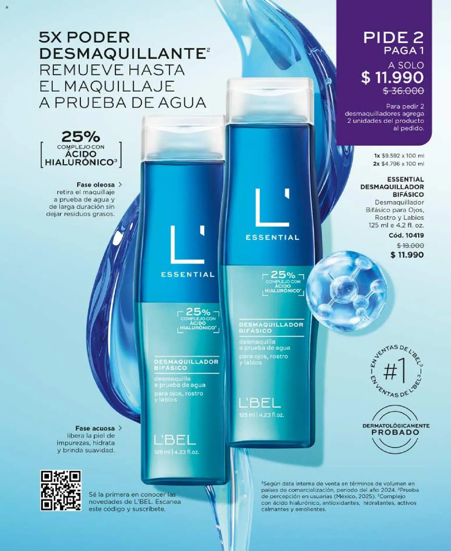 Catálogo L'Bel Campaña 9 │ válido desde el 17.05.2026 | Página: 100 | Productos: Agua, Maquillaje