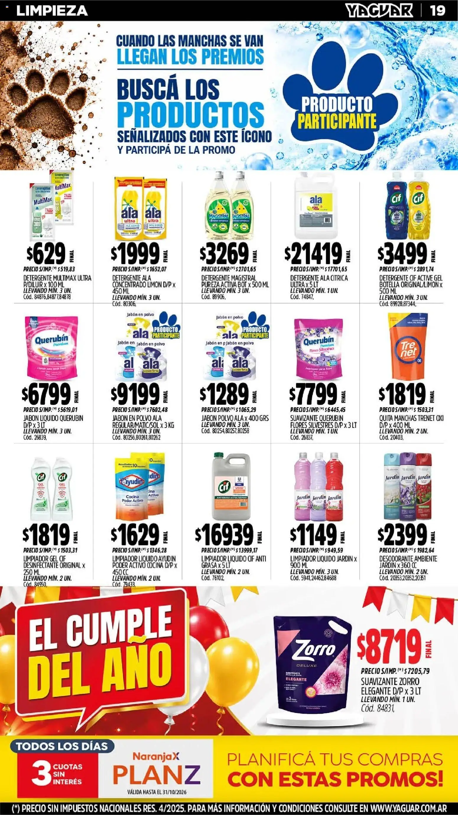 Yaguar - Oferta Semanal Córdoba │ válido desde el 12/10/2026 | Página: 21
