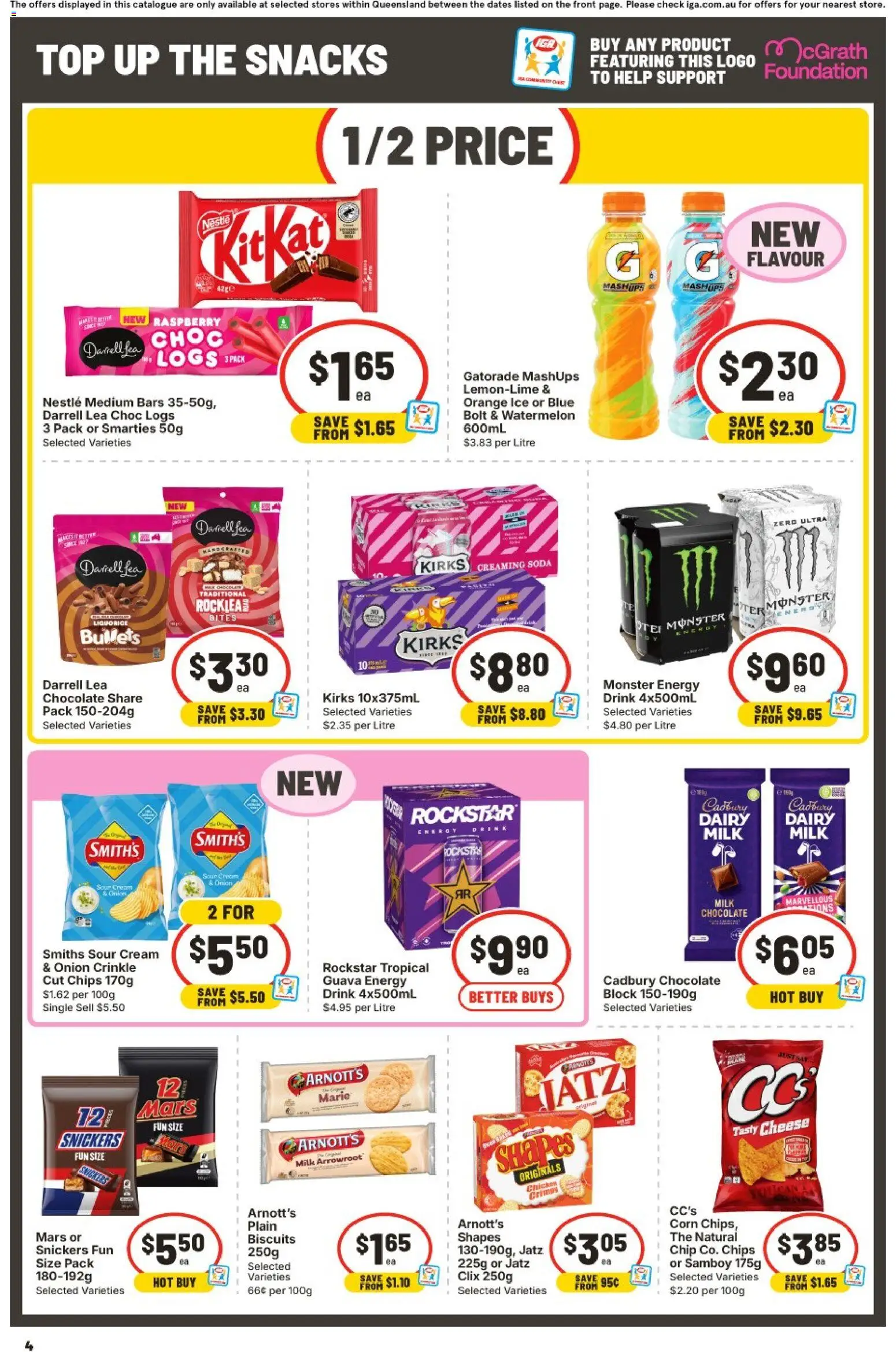 IGA catalogue - valid from 16/09/2026 | Page: 5 | Products: Milk, Cheese, Chips, Watermelon