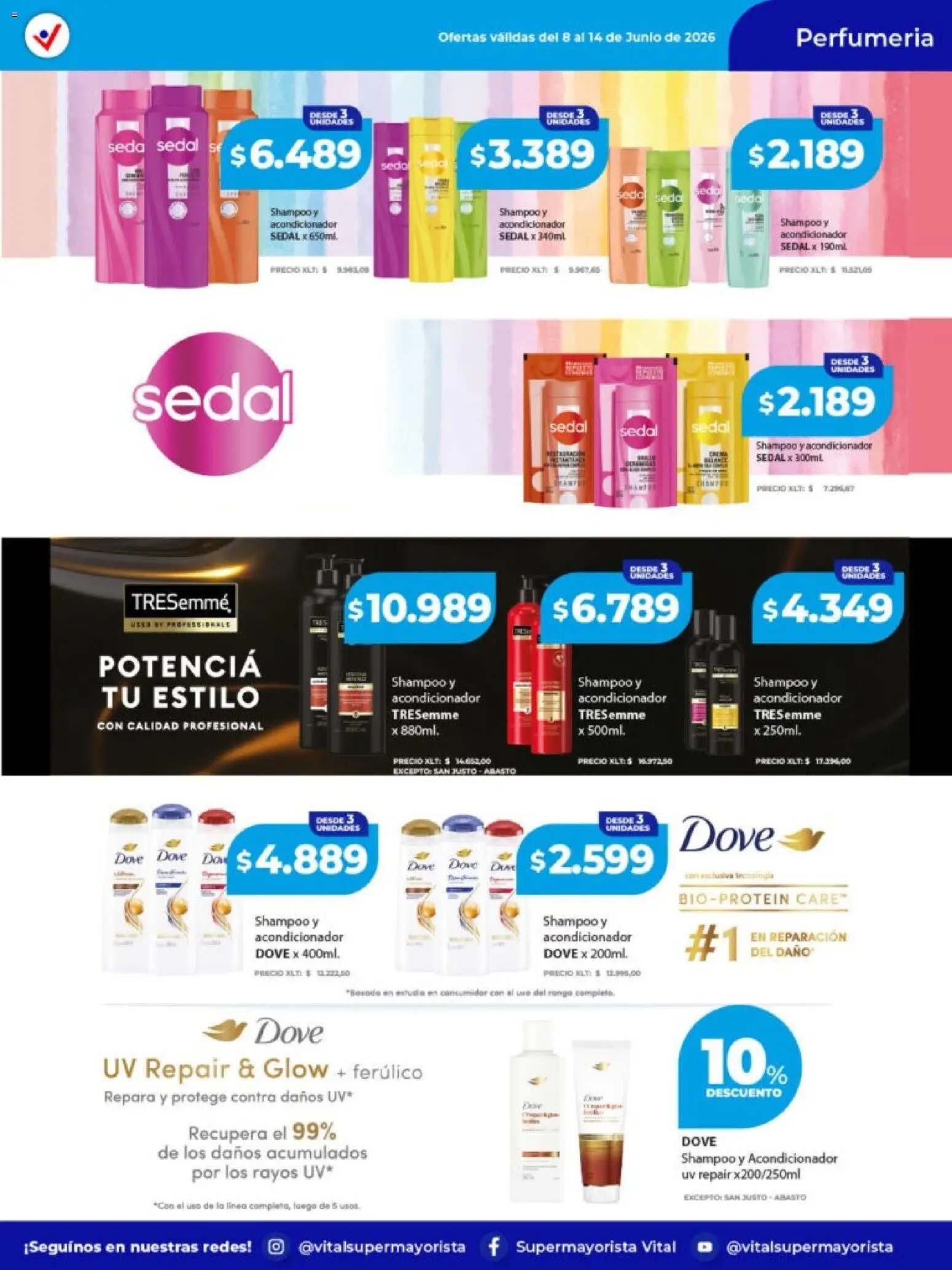 Vital ofertas │ válido desde el 08.06.2026 | Página: 3 | Productos: Shampoo, Acondicionador