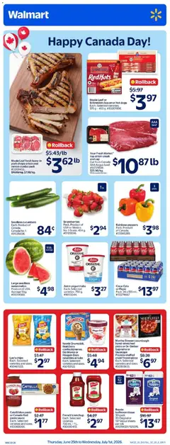 Preview of Walmart weekly flyer from shop Walmart valid from Jun 25, 2026