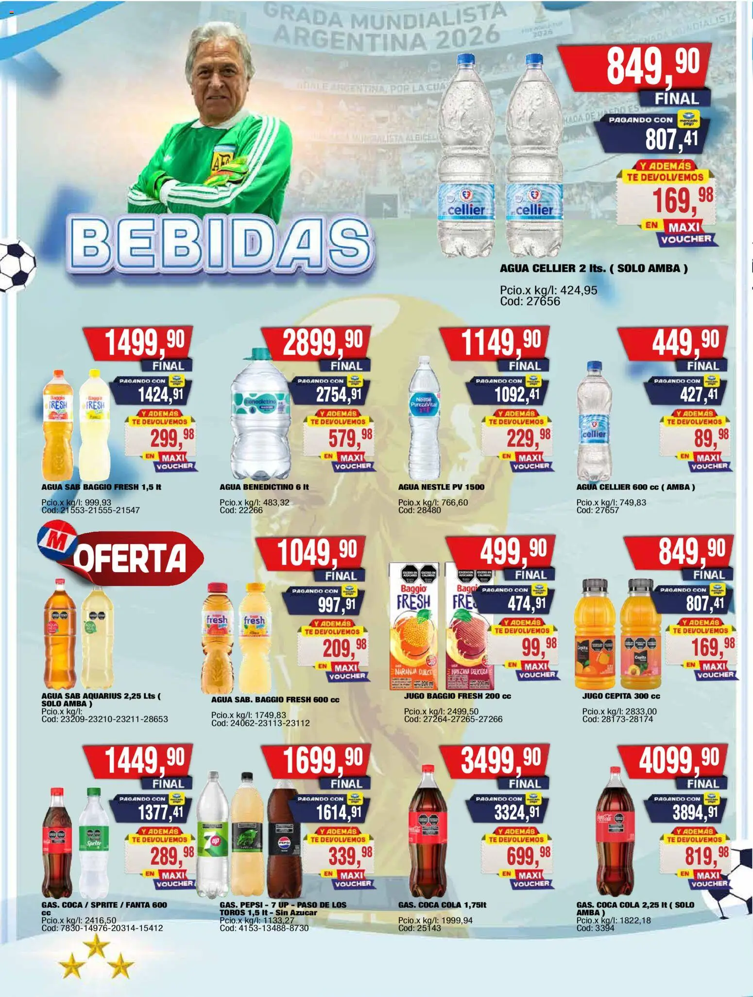Maxiconsumo ofertas │ válido desde el 29/06/2026 | Página: 20 | Productos: Azucar, Agua, Jugo, Té