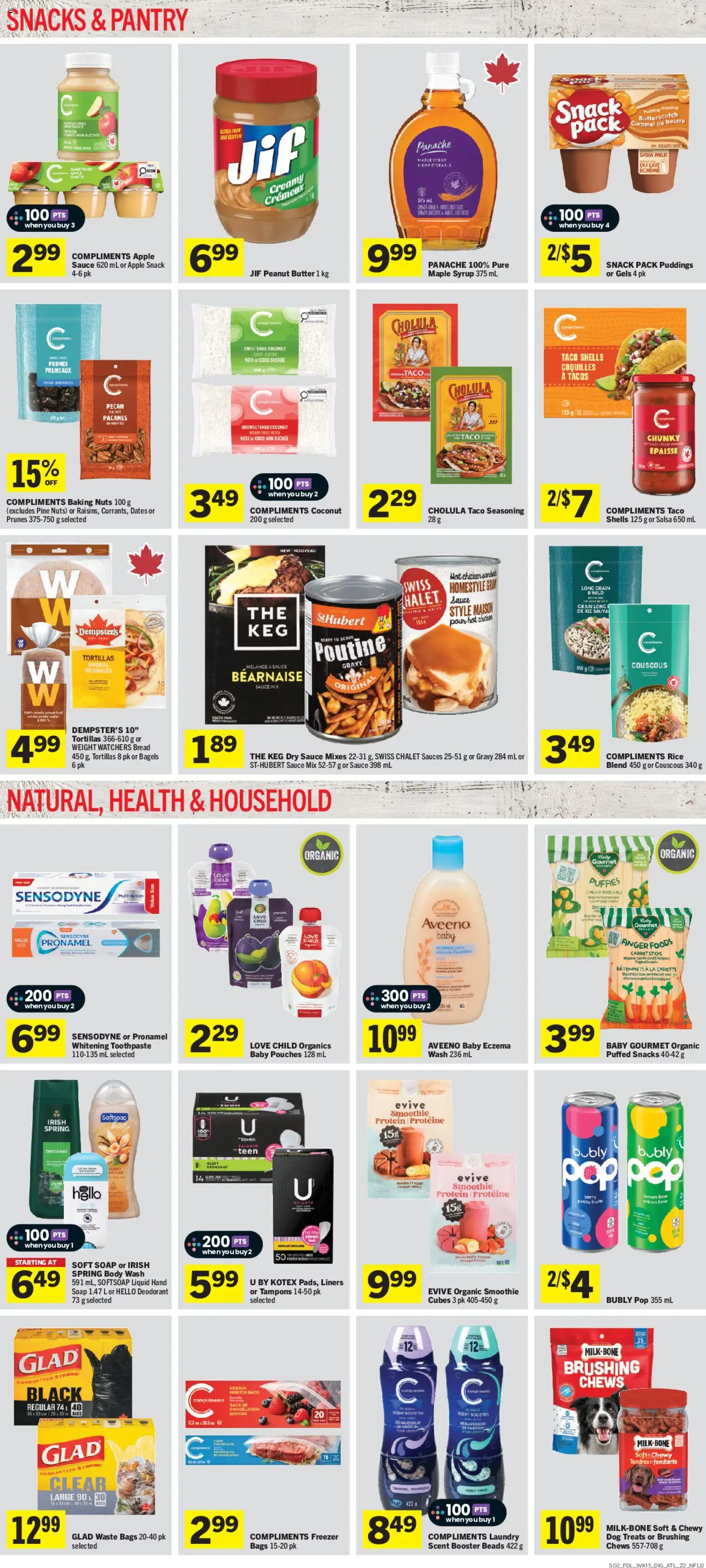 Foodland flyer valid from Aug 6, 2026 | Page: 8 | Products: Carrot, Freezer, Maple syrup, Snacks