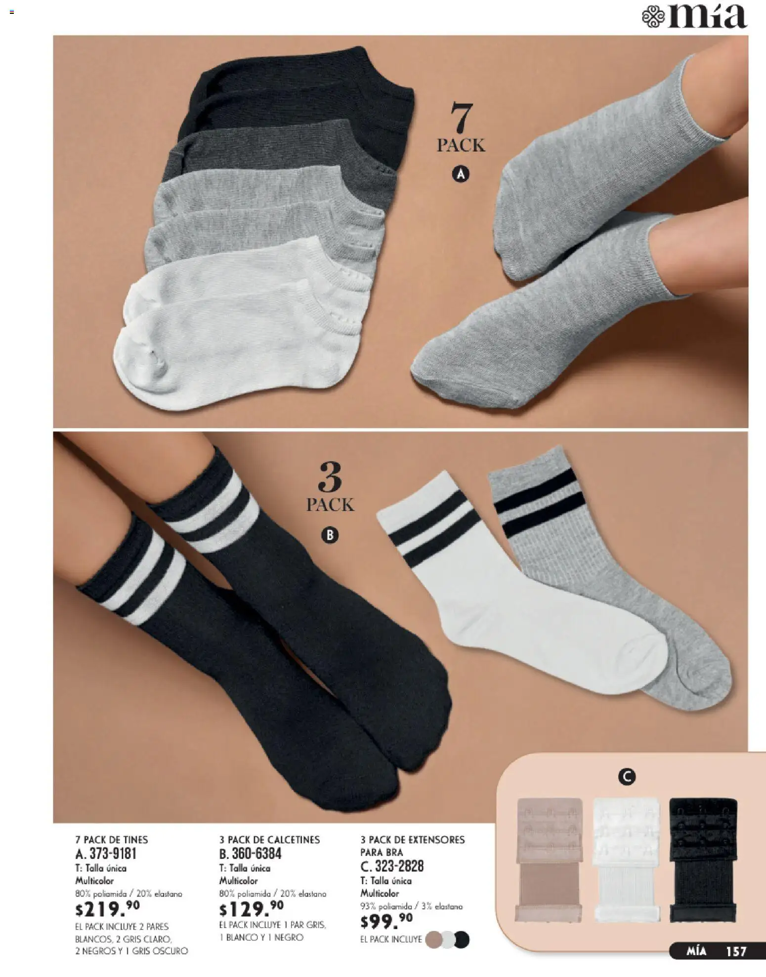Nuevas ofertas de Andrea válidas en toda la República Mexicana desde el 23/08/2026. ¡Encuentra las mejores ofertas en Andrea catálogo Lencería & vestir interior! | Página: 17 | Productos: Calcetines