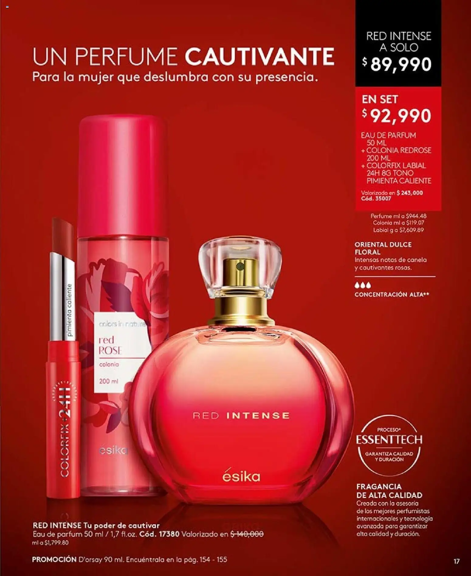 Ésika revista - valida desde el 07/08/2026 | Página: 17 | Productos: Pimienta, Perfume, Fragancia