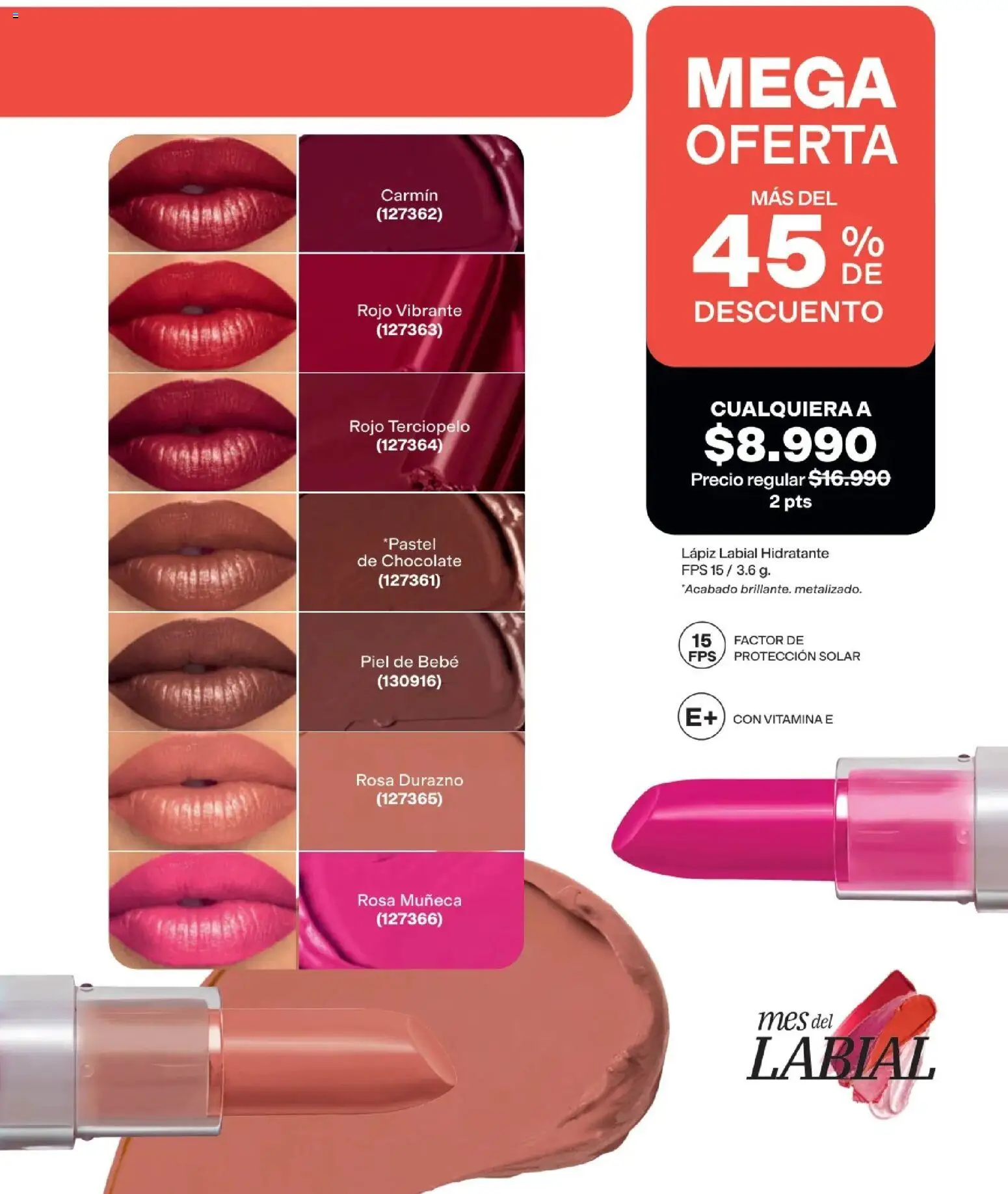 Avon revista - valida desde el 15/07/2026 | Página: 40 | Productos: Muñeca, Lápiz labial, Durazno, Chocolate