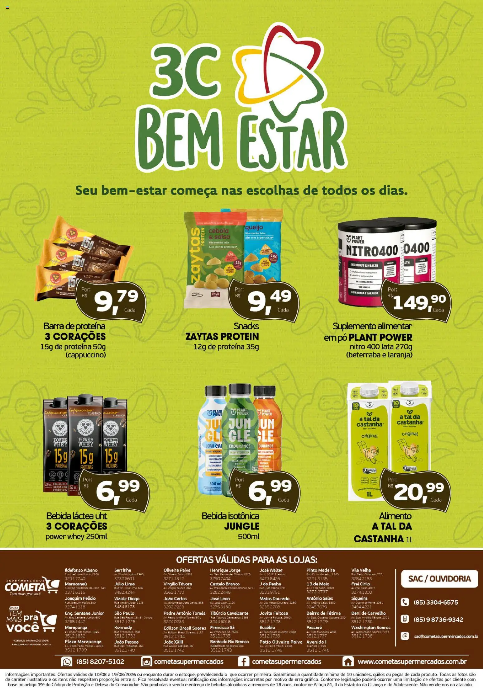 Cometa Supermercados Folheto - válido de 10/08/2026 | Página: 2 | Produtos: Cebola, Maiô, Base, Bebida