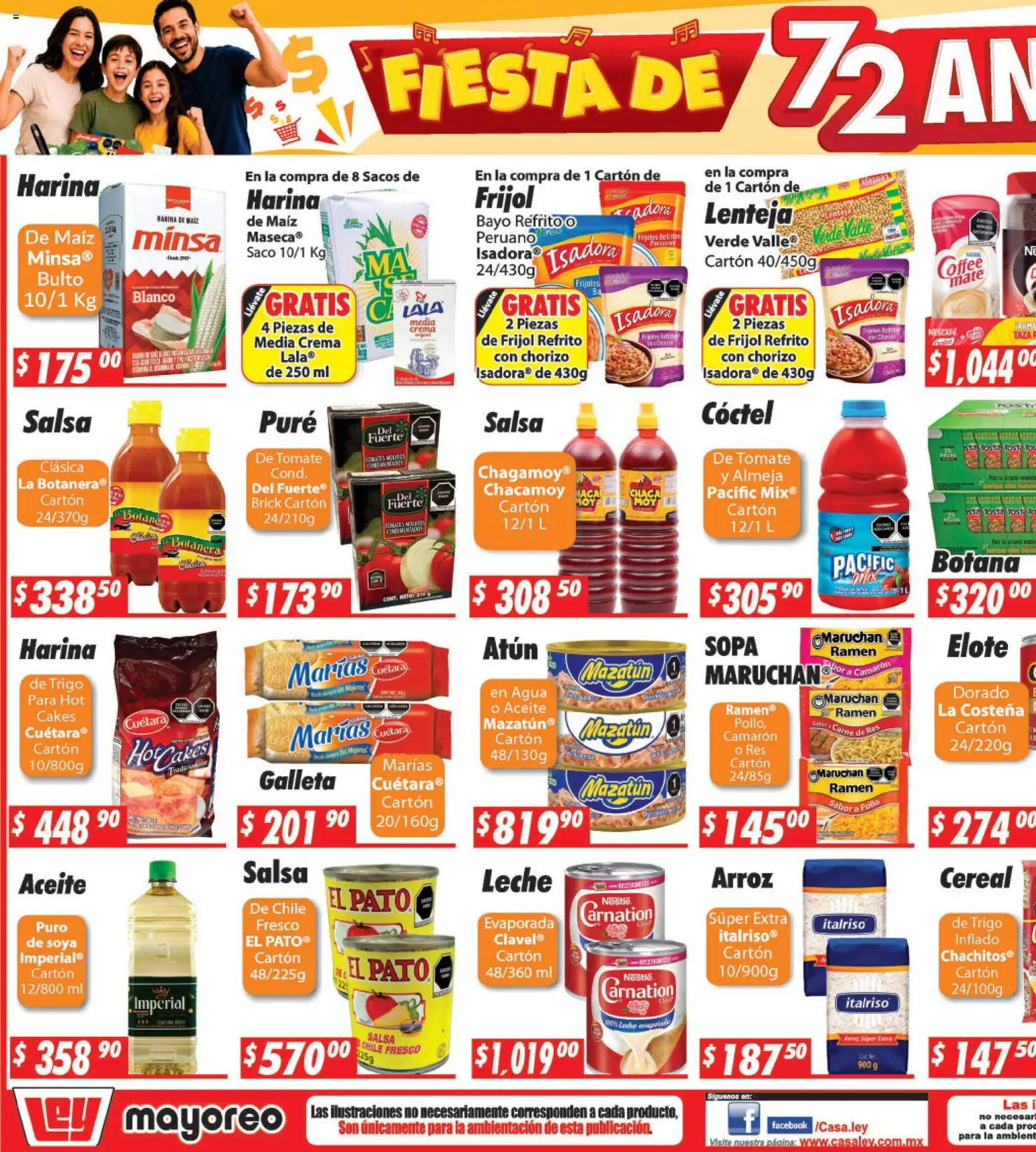 Nuevas ofertas de Casa Ley válidas en toda la República Mexicana desde el 14/09/2026. ¡Encuentra las mejores ofertas en Casa Ley folleto Nogales! | Página: 5 | Productos: Frijoles, Harina, Taza, Crema