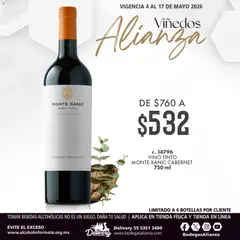 Vista previa de Bodegas Alianza catálogo Viñedos Alianza, nuevo folleto de la tienda, válido en México a partir del 04.05.2026