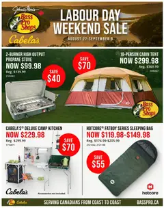 Preview of Cabelas flyer - Labour day weekend sale from shop Cabelas valid from Sep 4, 2026