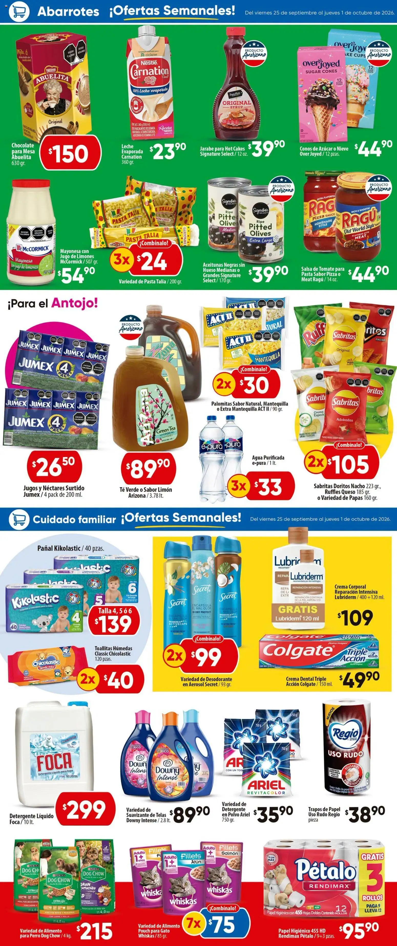 Nuevas ofertas de Calimax válidas en toda la República Mexicana desde el 25/09/2026. ¡Encuentra las mejores ofertas en Calimax folleto Mexicali y SLRC! | Página: 2 | Productos: Pasta, Ropa, Té verde, Crema corporal