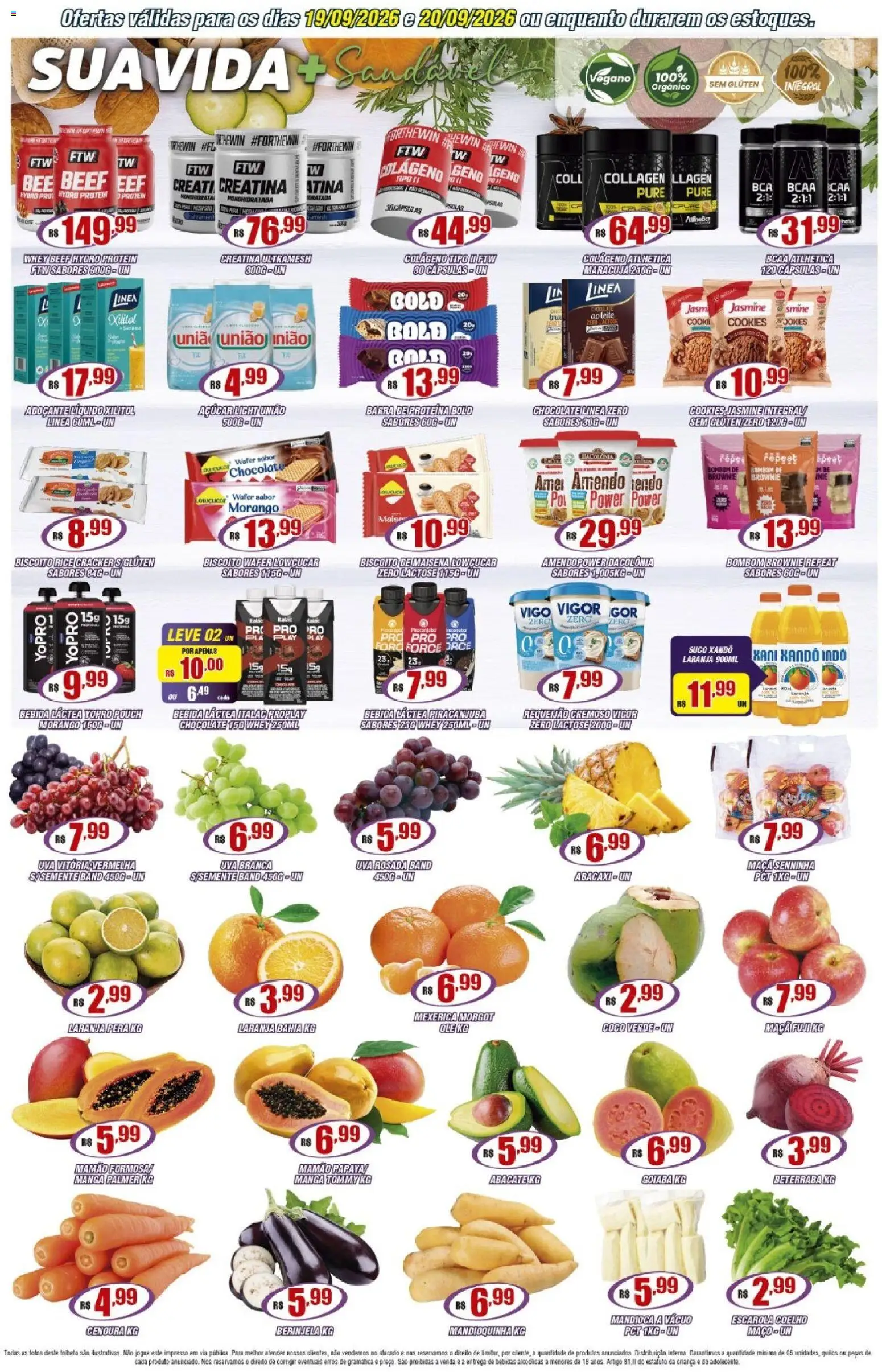 Violeta Supermercados Folheto - válido de 19/09/2026 | Página: 4 | Produtos: Colágeno, Mexerica, Pera, Beterraba