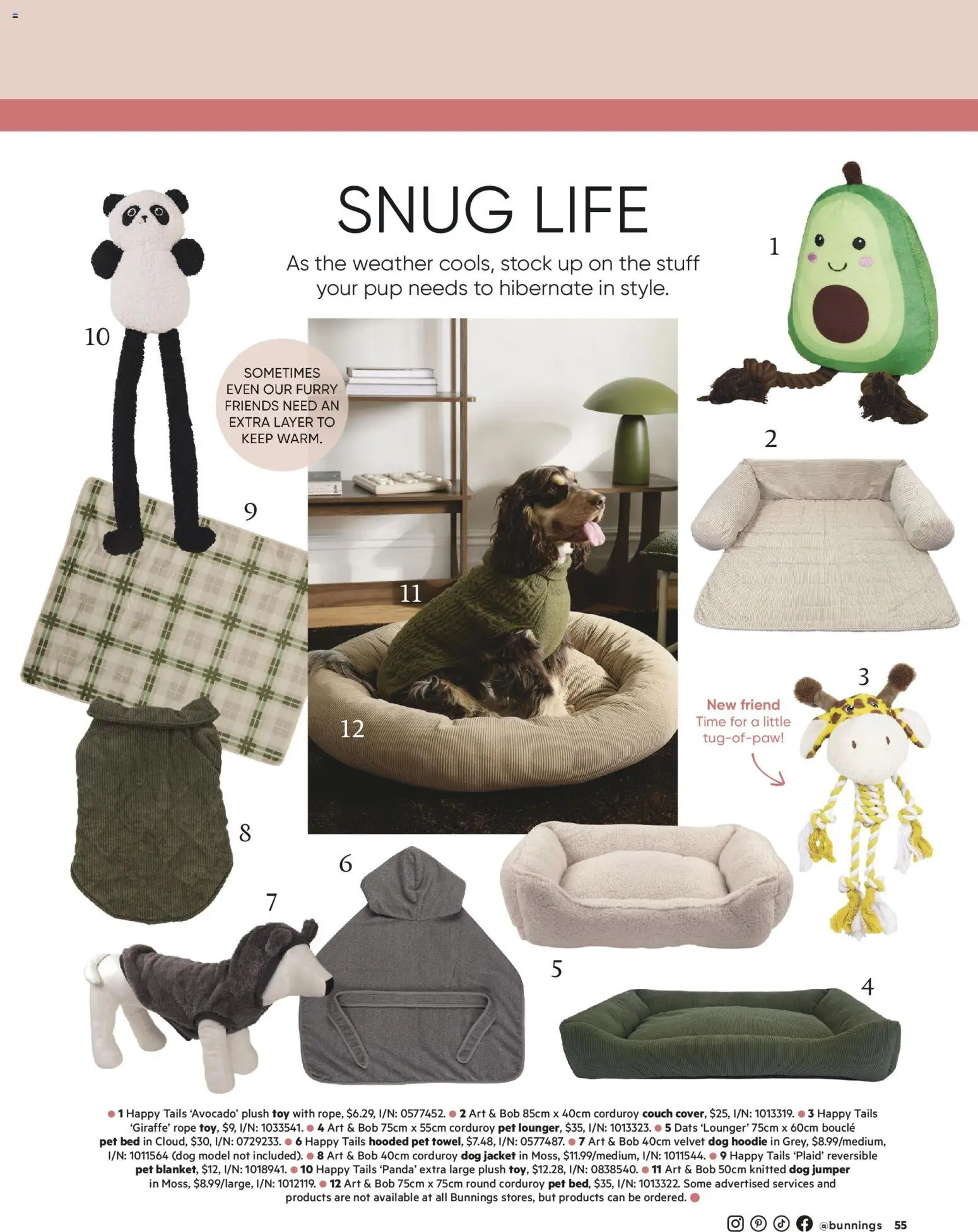 Bunnings Warehouse catalogue - valid from 01.05.2026 | Page: 55 | Products: Couch, Jumper, Jacket, Bed