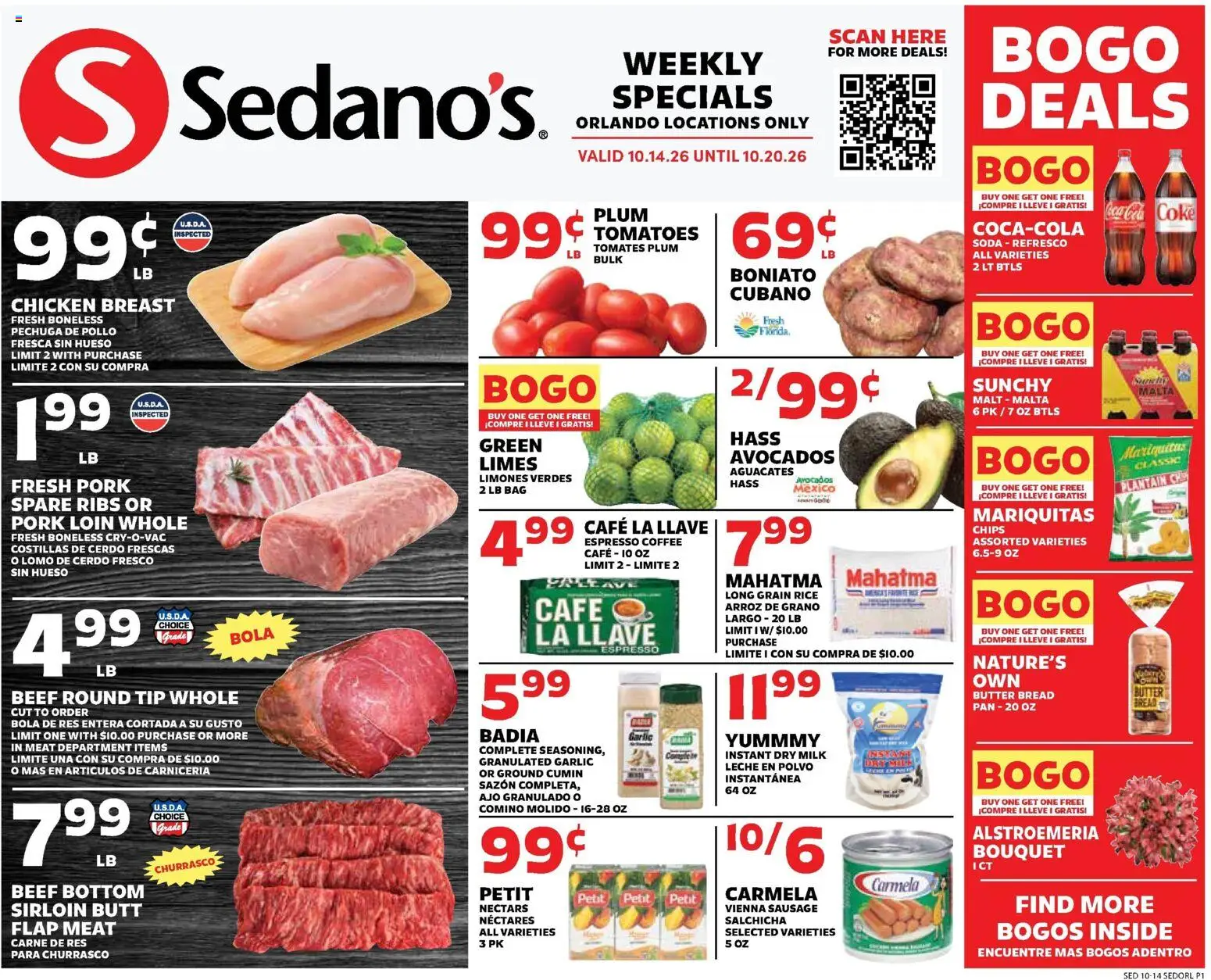 Sedano's Weekly Ad - valid from 10/14/2026 | Page: 1