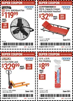 Preview of Harbor Freight weekly ads valid from 27.04.2026 | Page: 17 | Products: Sheet, Fan