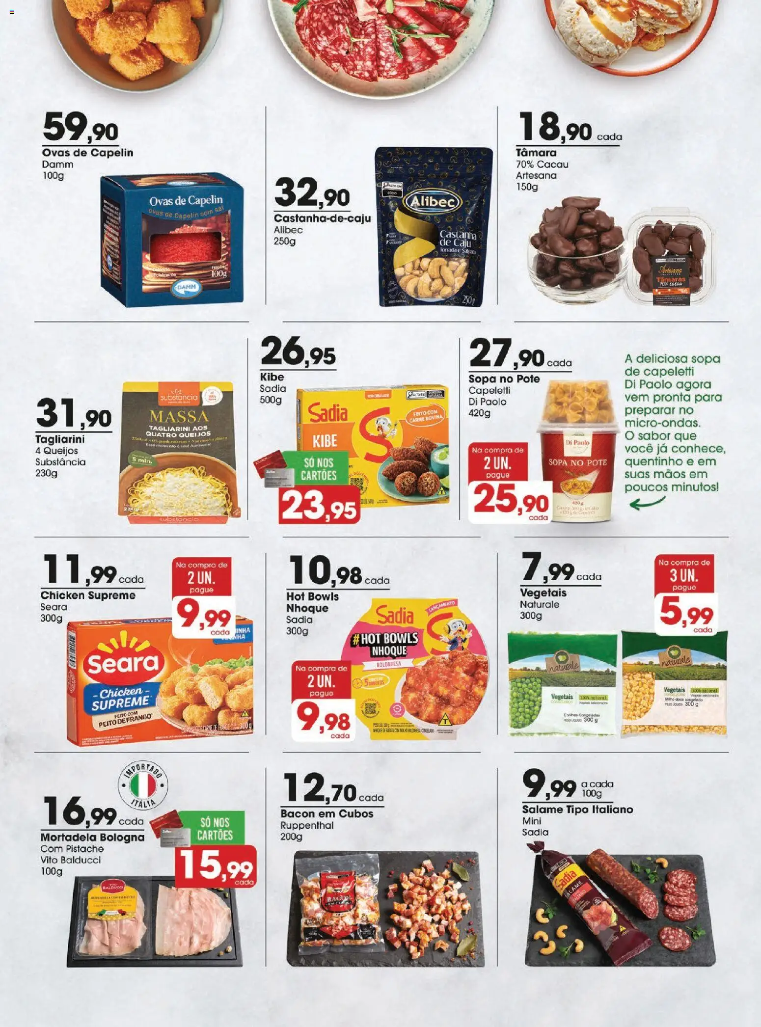Zaffari Folheto - válido de 12.05.2026 | Página: 9 | Produtos: Caju, Salame, Mortadela, Sal