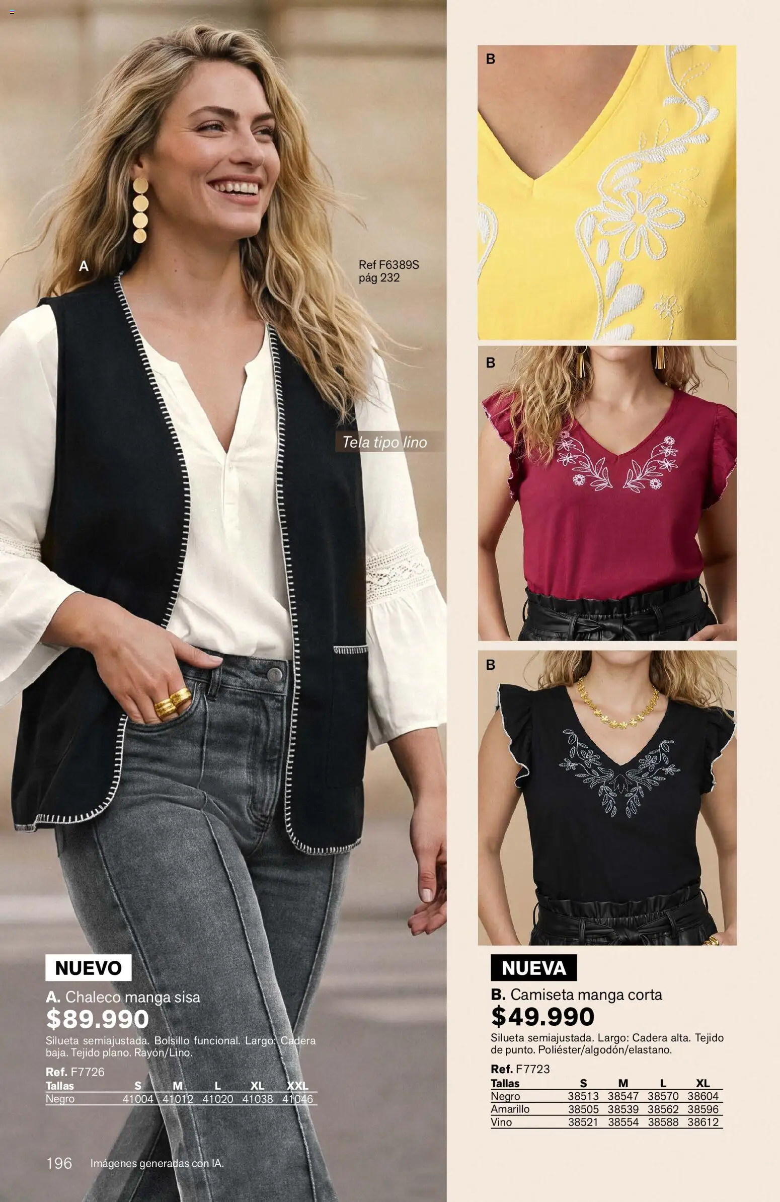 Leonisa revista - valida desde el 11/09/2026 | Página: 196 | Productos: Camiseta, Chaleco, Vino