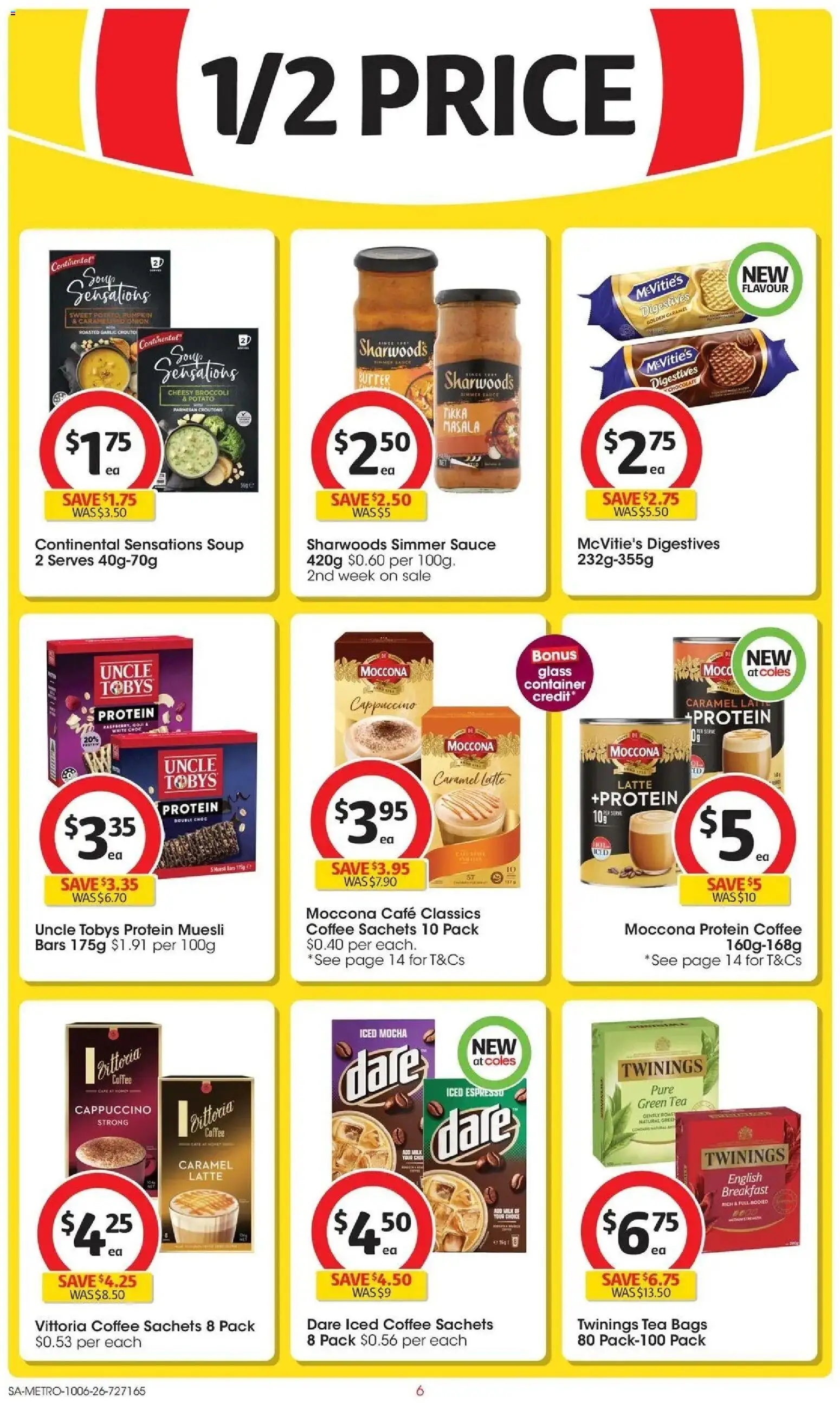 Coles catalogue - valid from 10.06.2026 | Page: 6 | Products: Coffee, Sauce, Soup, Grill