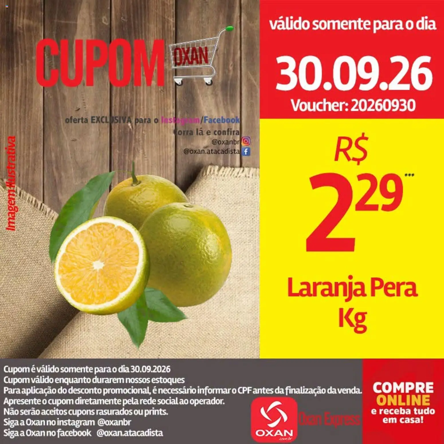 Oxan Atacadista Folheto - válido de 30/09/2026 | Página: 22 | Produtos: Pera
